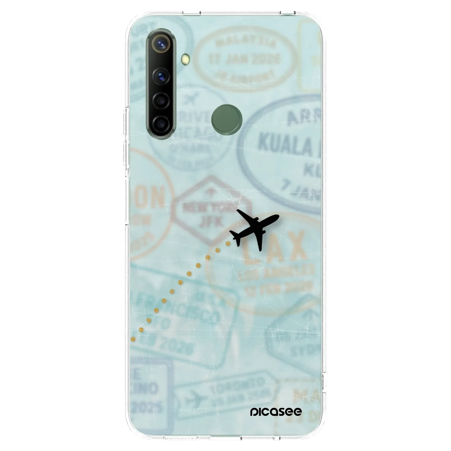 Picasee husă transparentă din silicon pentru Realme 6i - FLIGHT PATH
