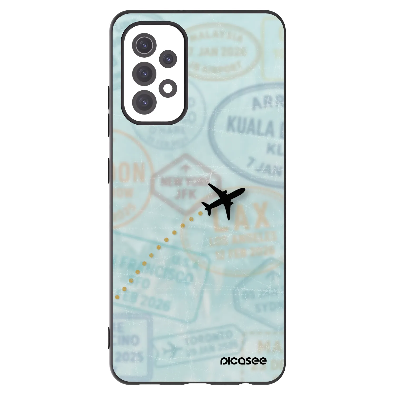 Picasee husă neagră din silicon pentru Samsung Galaxy A32 5G A326B - FLIGHT PATH