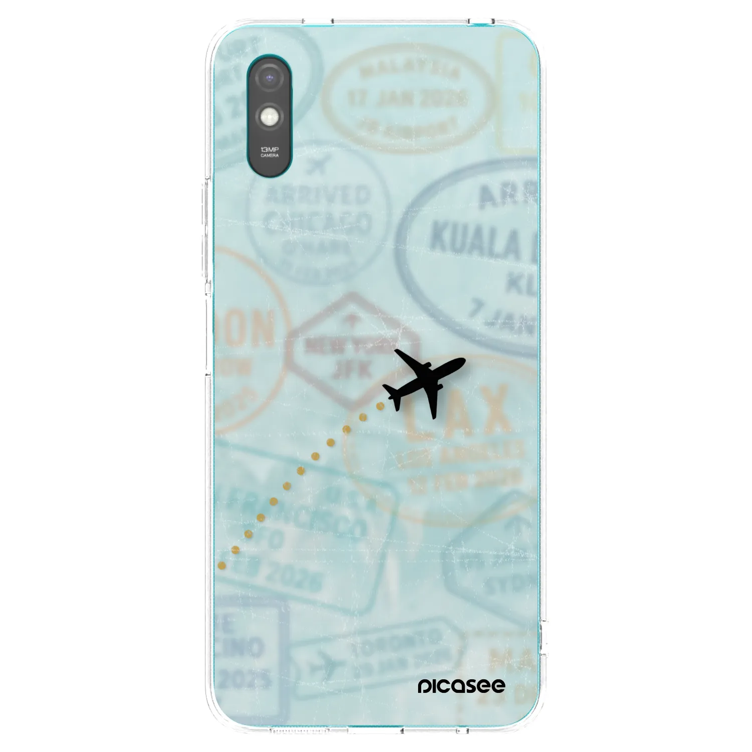 Picasee husă transparentă din silicon pentru Xiaomi Redmi 9AT - FLIGHT PATH