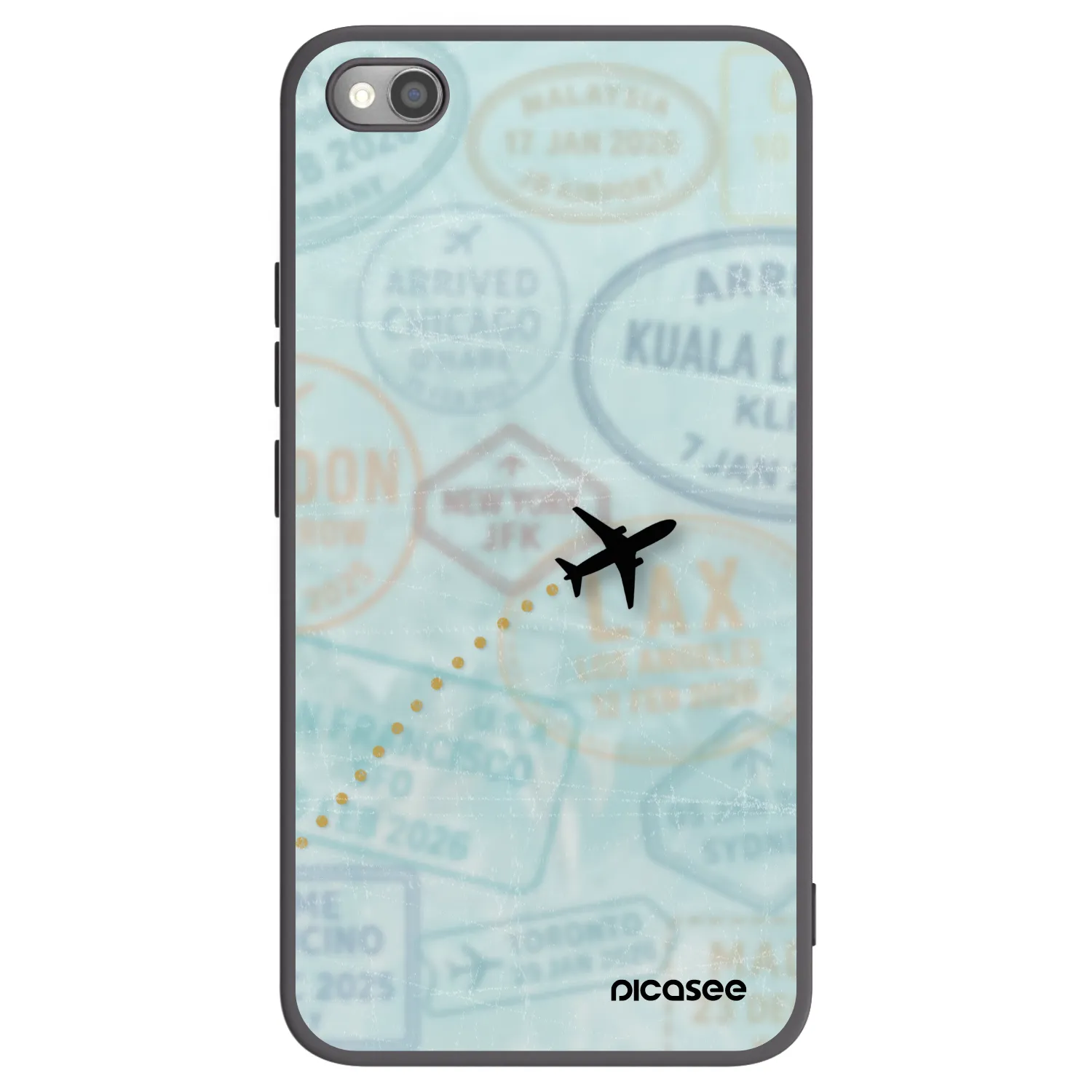 Picasee husă neagră din silicon pentru Xiaomi Redmi Note 11S 5G - FLIGHT PATH