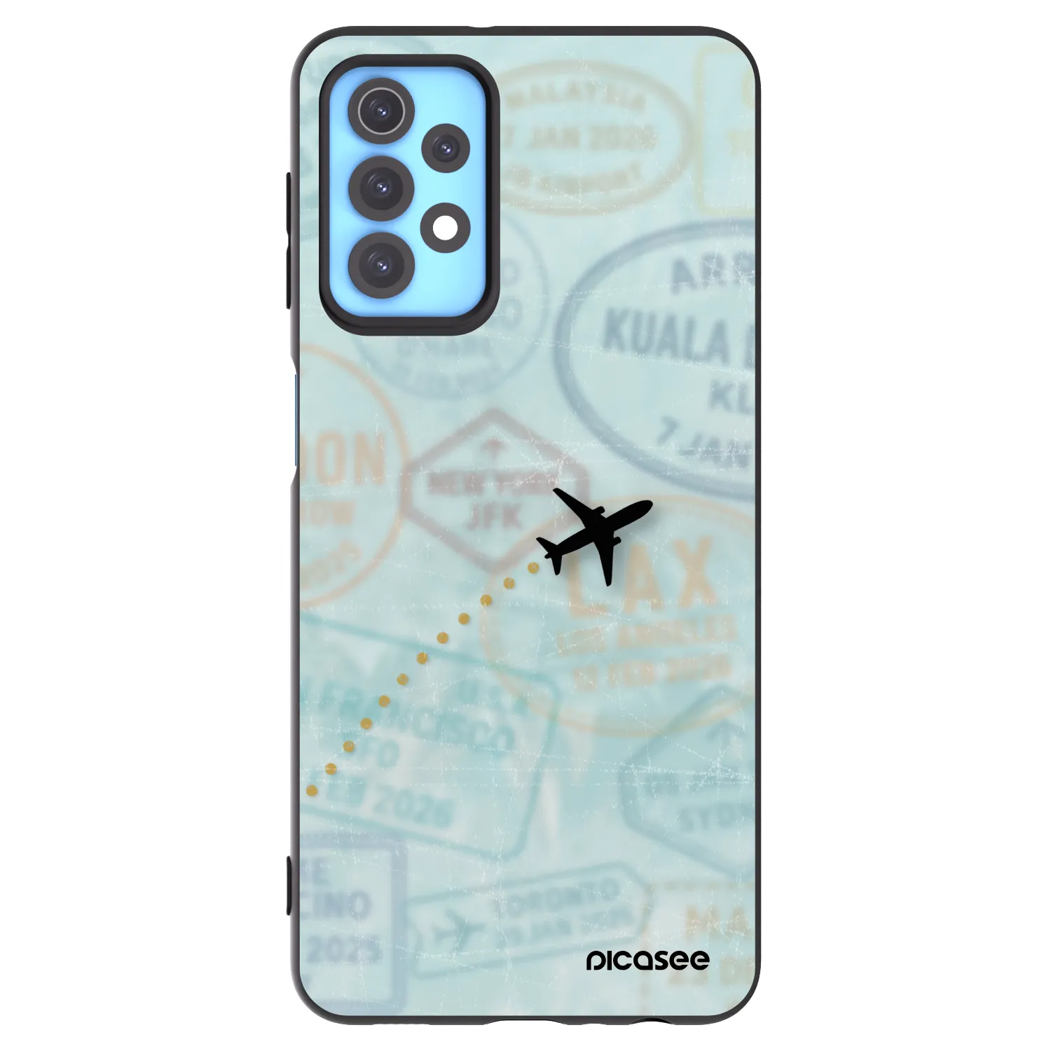 Picasee husă neagră din silicon pentru Samsung Galaxy A32 4G SM-A325F - FLIGHT PATH
