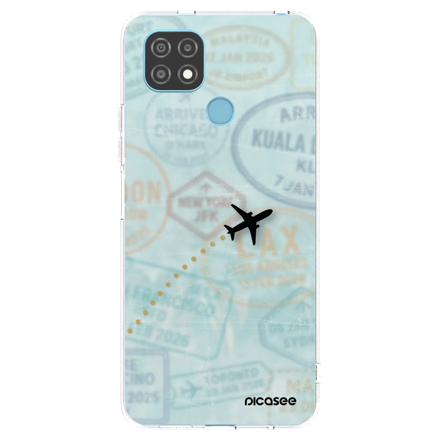Picasee husă transparentă din silicon pentru Realme C21 - FLIGHT PATH