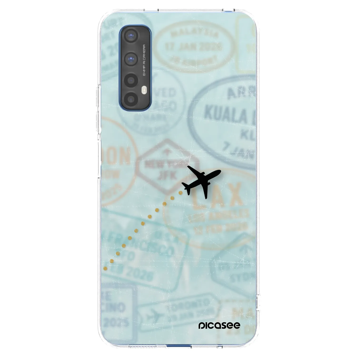 Picasee husă transparentă din silicon pentru Realme 7 - FLIGHT PATH