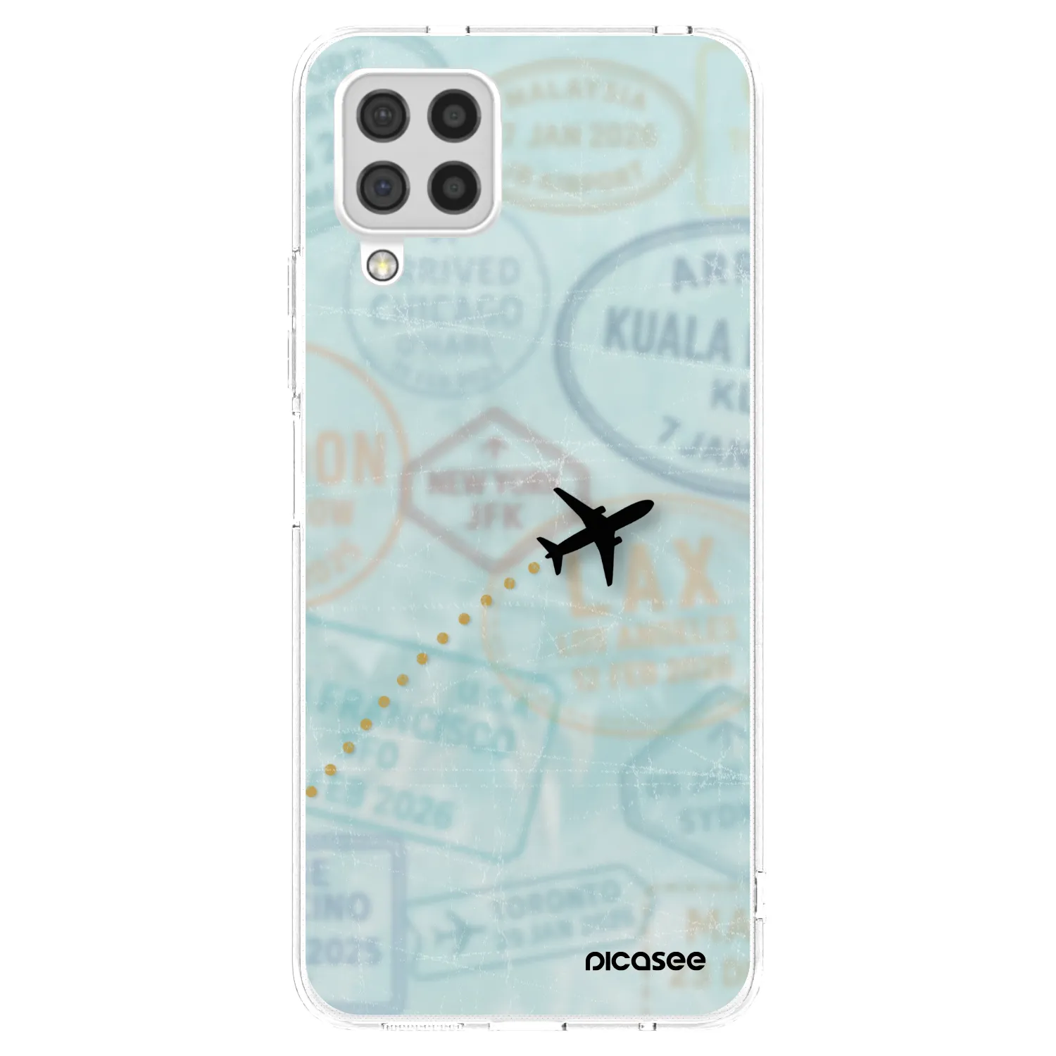 Picasee husă transparentă din silicon pentru Samsung Galaxy A22 A225F 4G - FLIGHT PATH