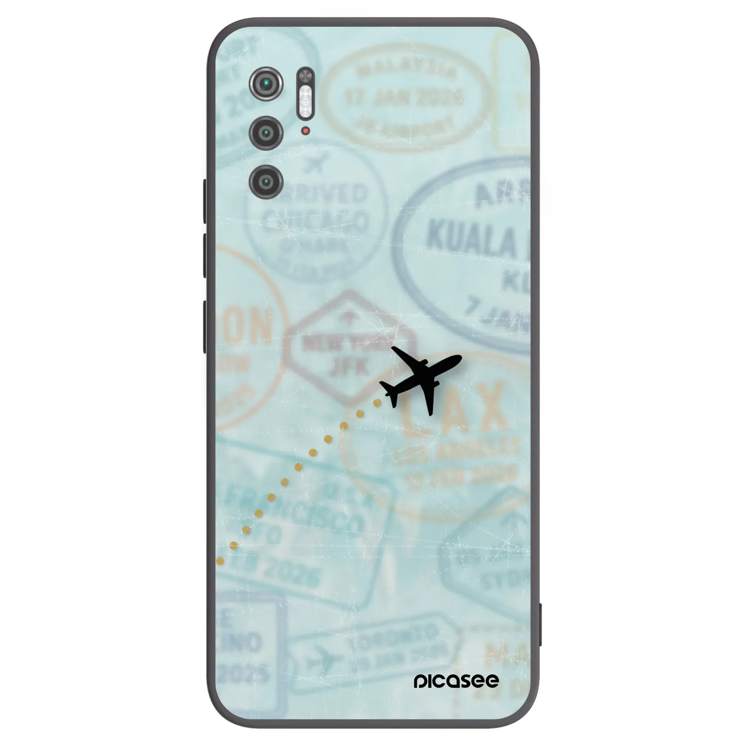 Picasee husă neagră din silicon pentru Xiaomi Poco M3 Pro 5G - FLIGHT PATH