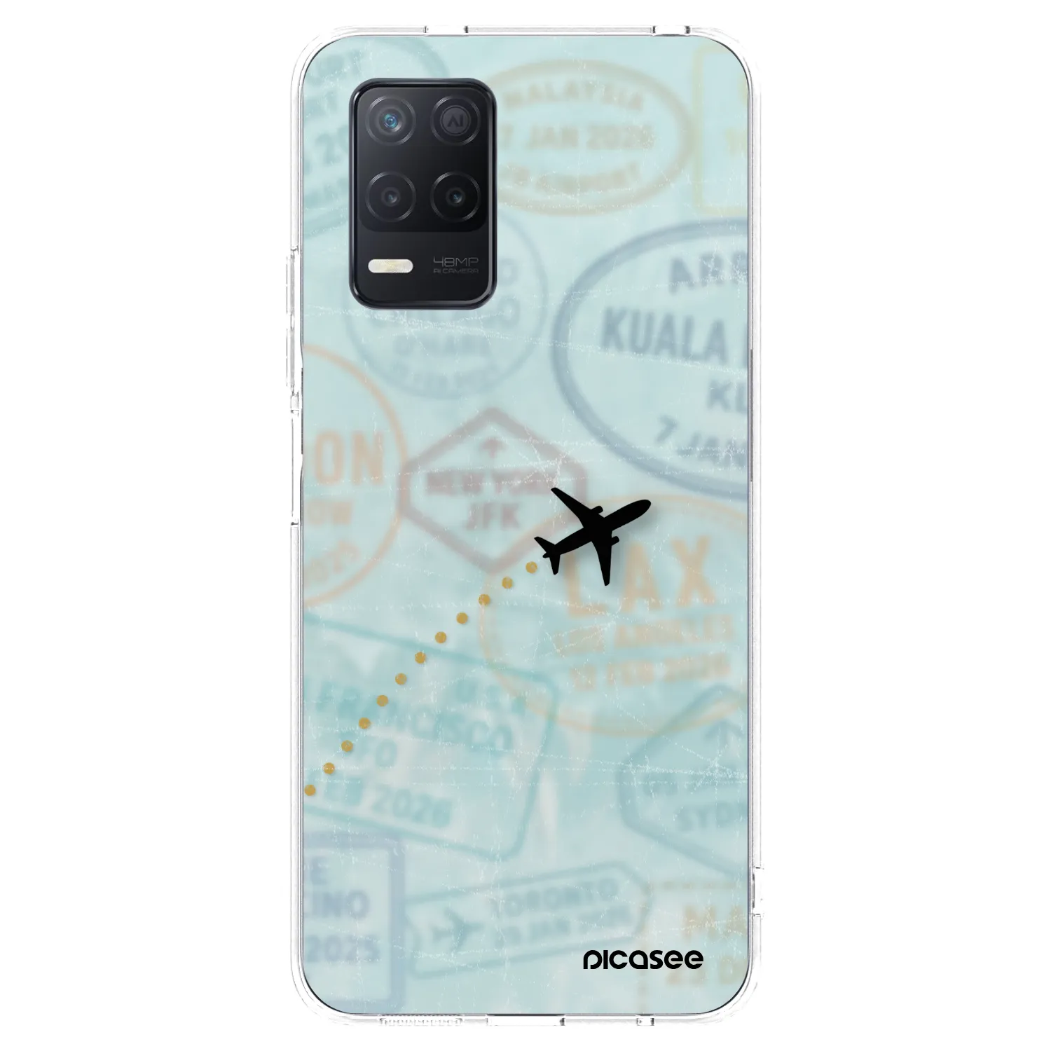 Picasee husă transparentă din silicon pentru Realme 8 5G - FLIGHT PATH
