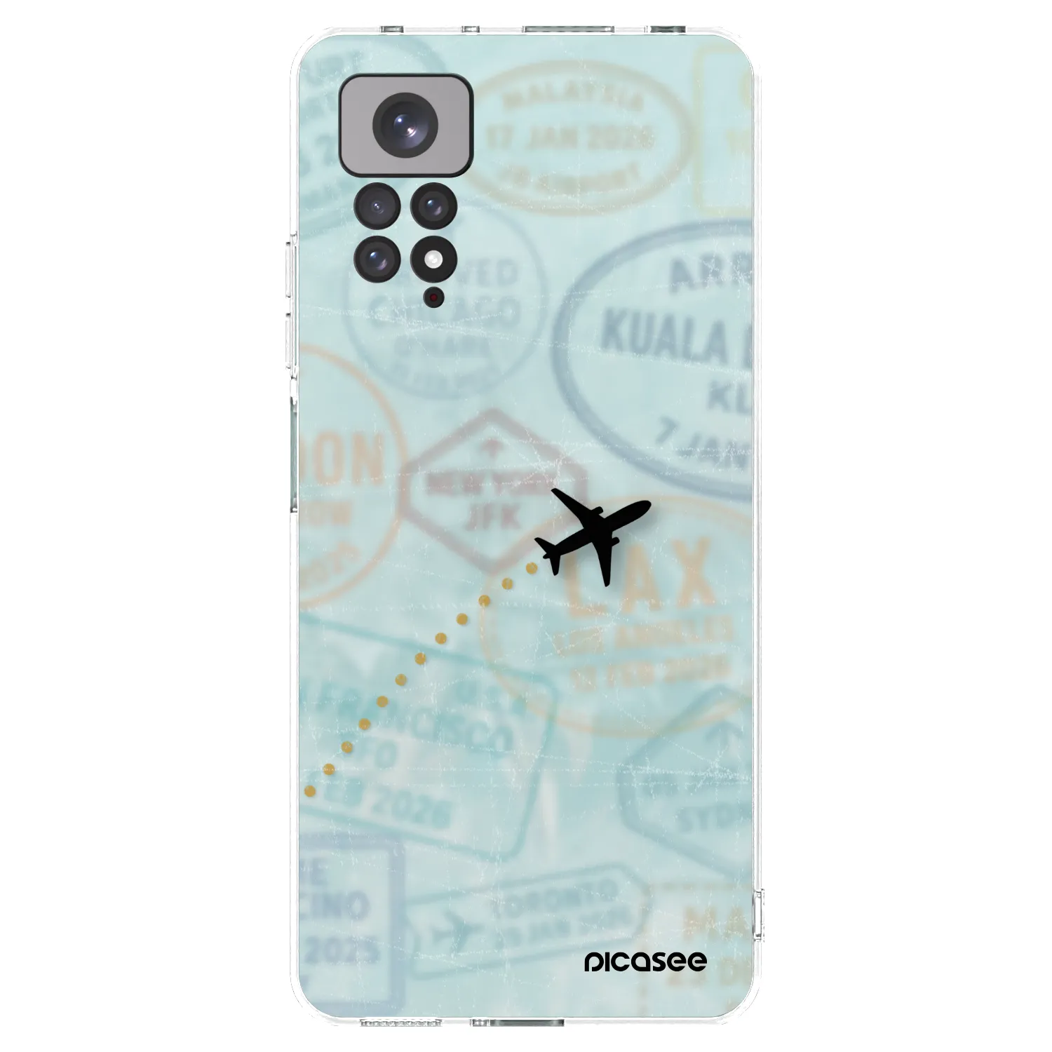 Picasee husă transparentă din silicon pentru Xiaomi Redmi Note 11S 4G - FLIGHT PATH