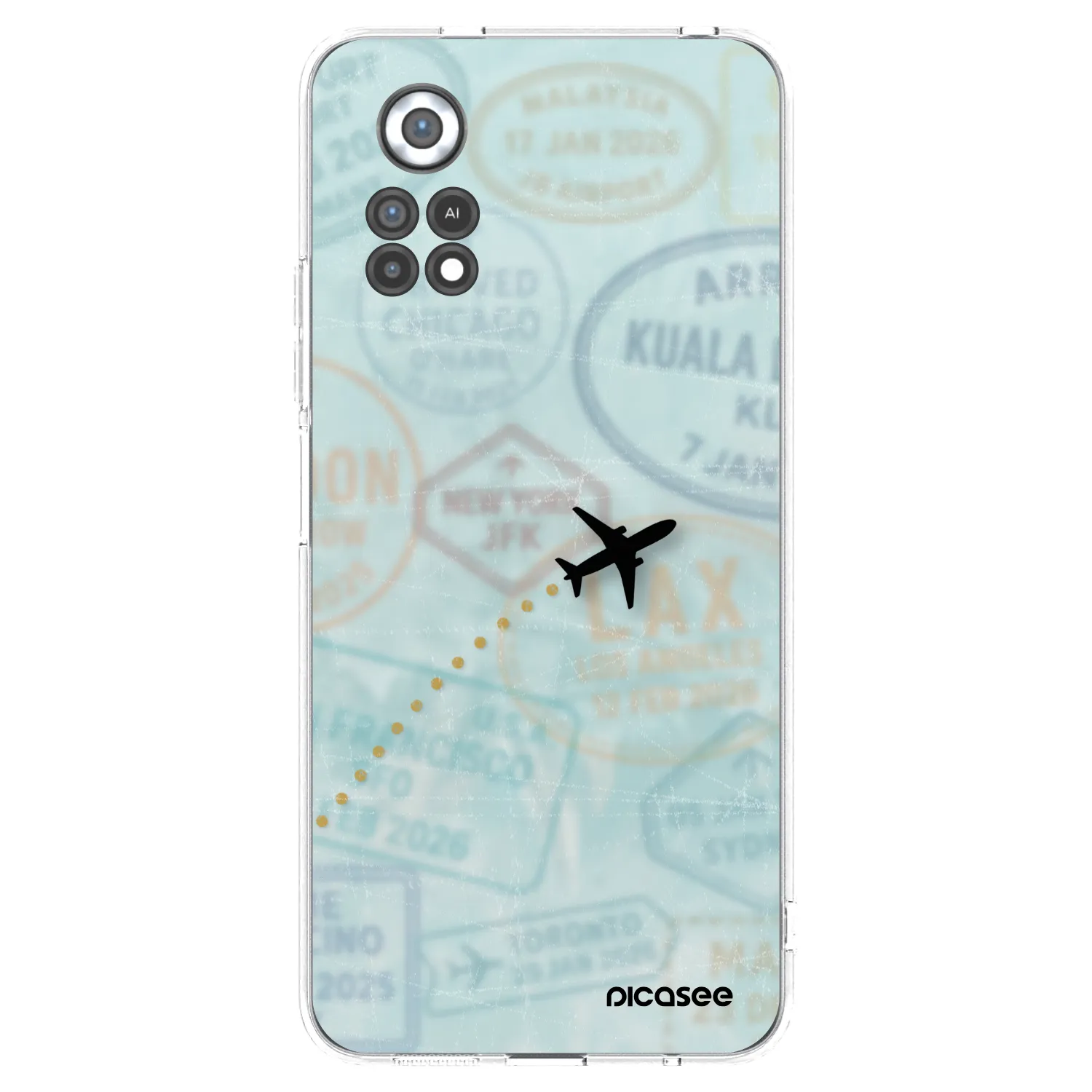 Picasee husă transparentă din silicon pentru Xiaomi Poco X4 Pro 5G - FLIGHT PATH