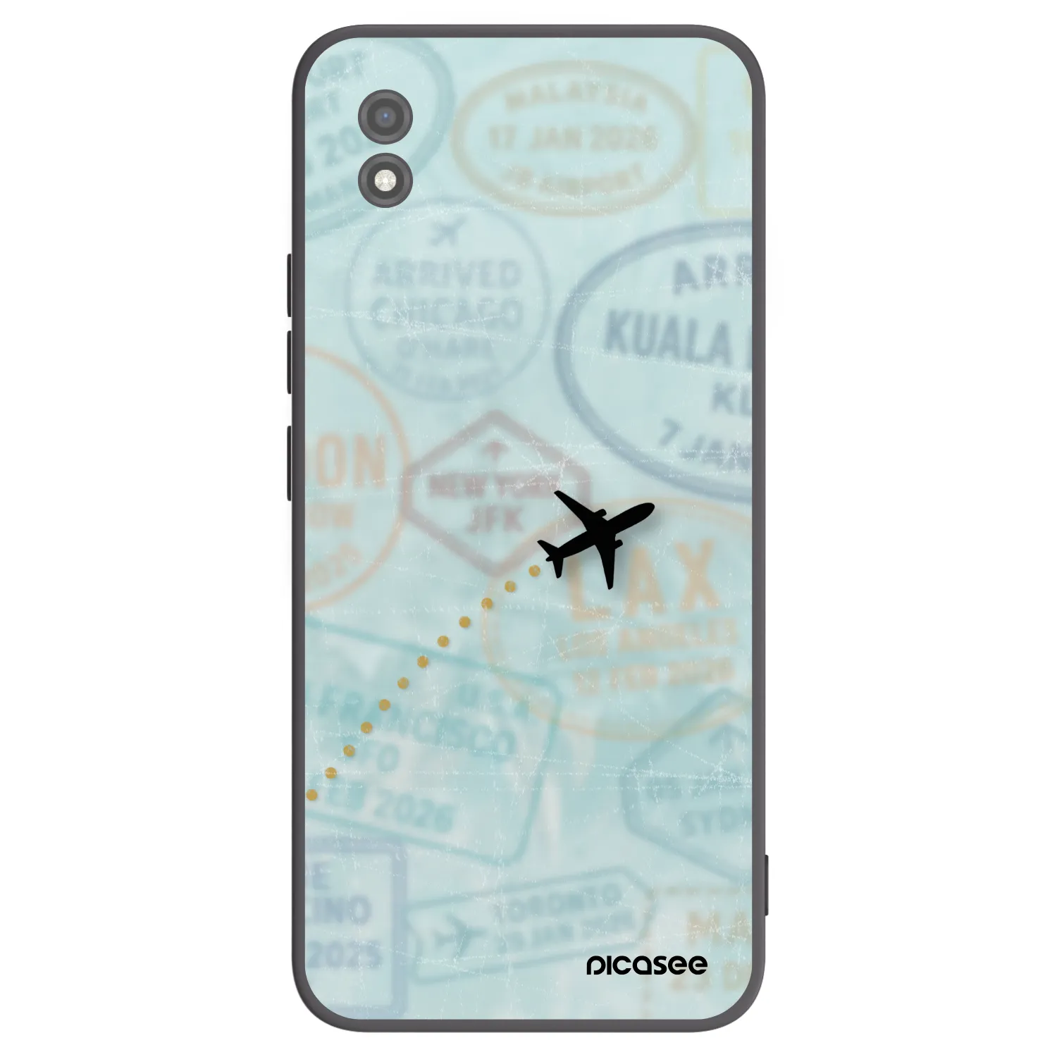 Picasee husă neagră din silicon pentru Realme C11 (2021) - FLIGHT PATH