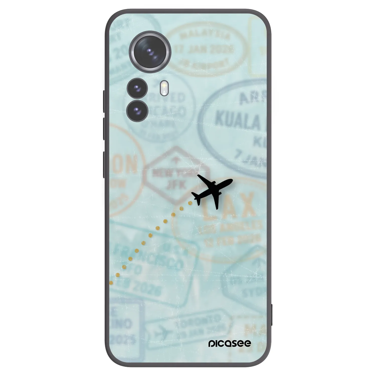 Picasee husă neagră din silicon pentru Xiaomi 12 Pro - FLIGHT PATH