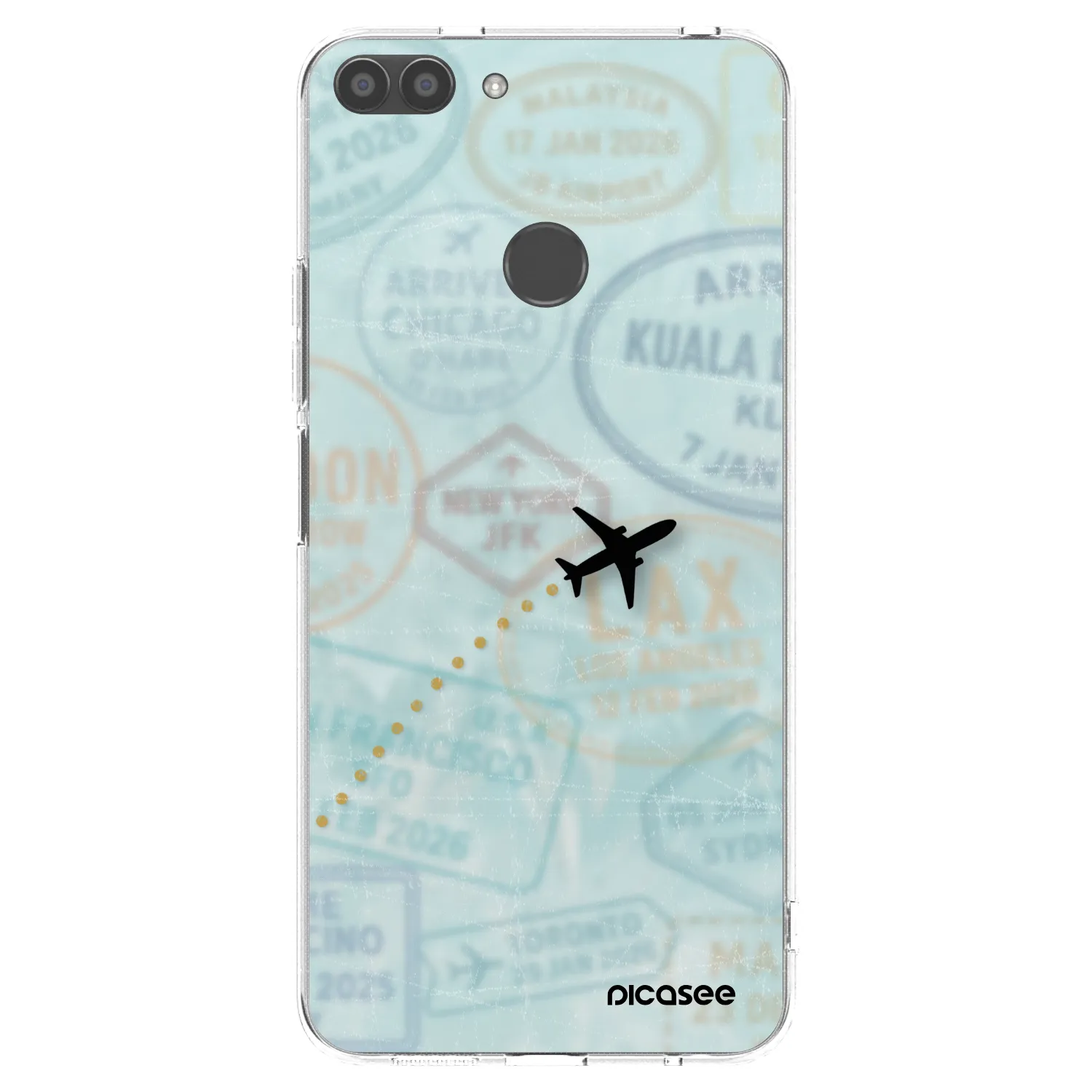 Picasee husă transparentă din silicon pentru Huawei P Smart - FLIGHT PATH