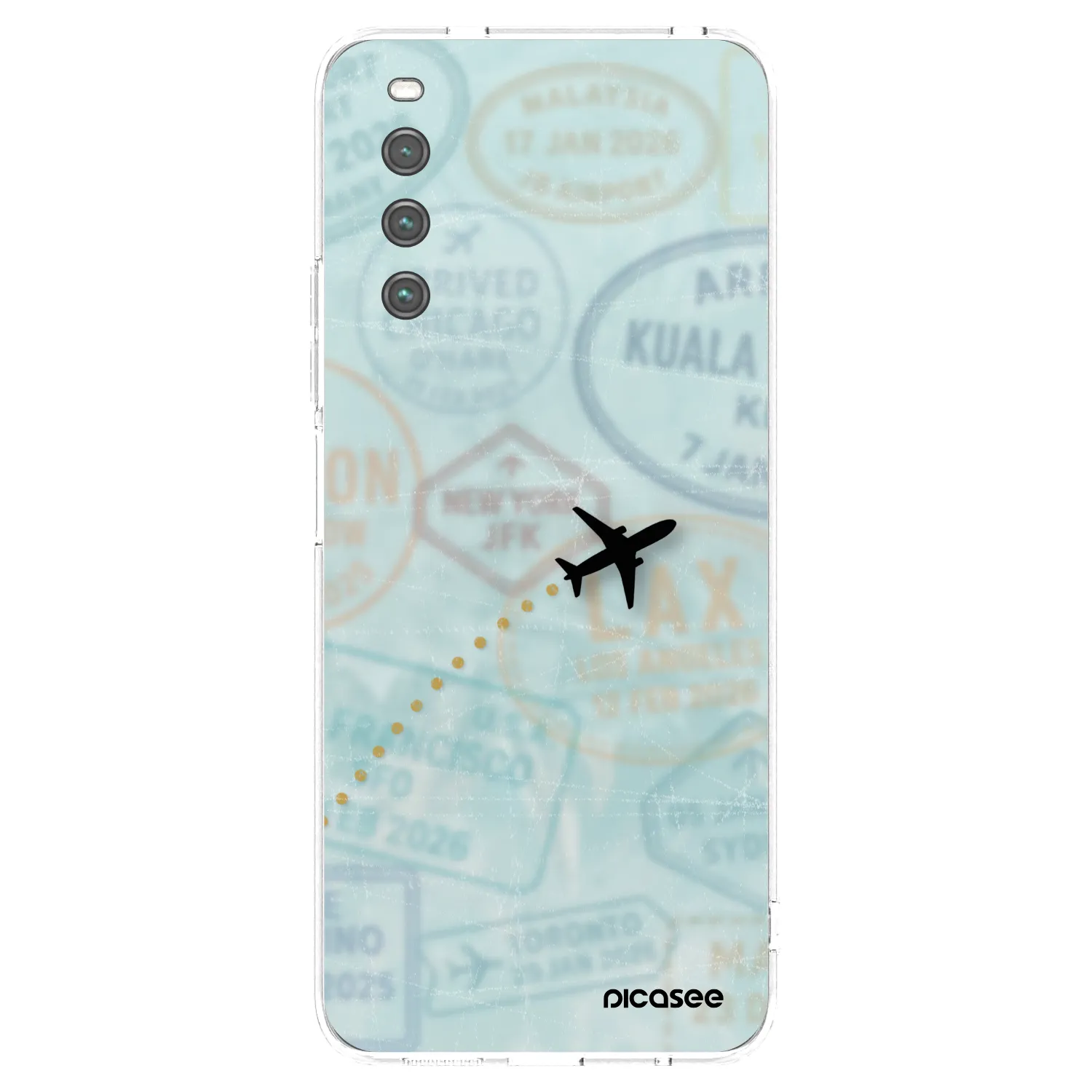 Picasee husă transparentă din silicon pentru Sony Xperia 10 IV 5G - FLIGHT PATH