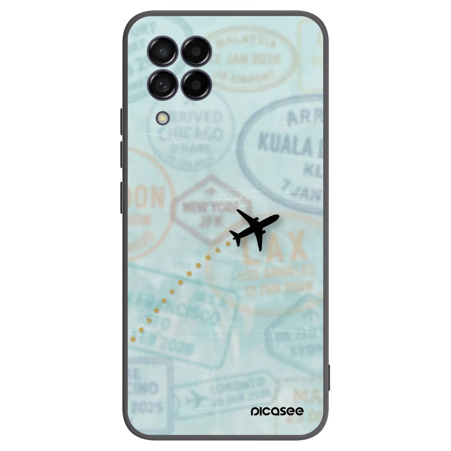 Picasee husă neagră din silicon pentru Samsung Galaxy M53 5G - FLIGHT PATH