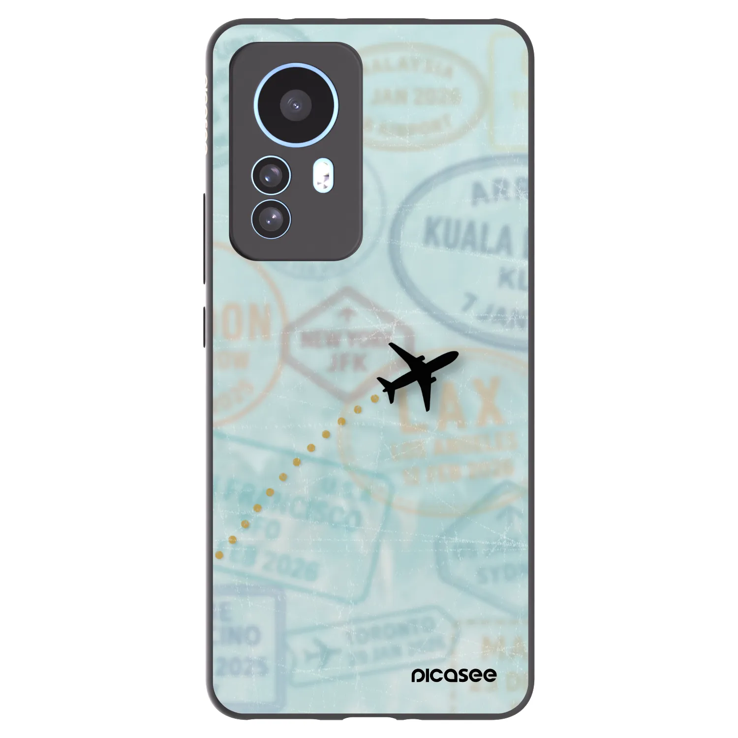 Picasee husă neagră din silicon pentru Xiaomi 12T Pro - FLIGHT PATH