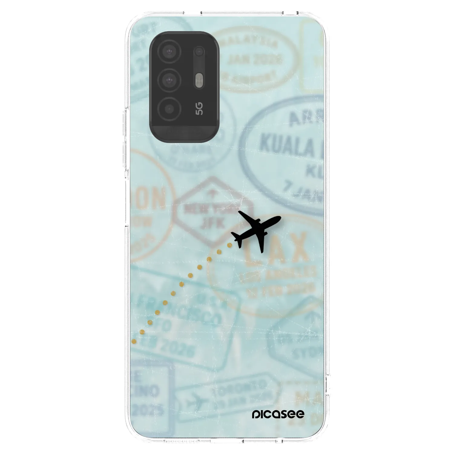 Picasee husă transparentă din silicon pentru OPPO A94 5G - FLIGHT PATH