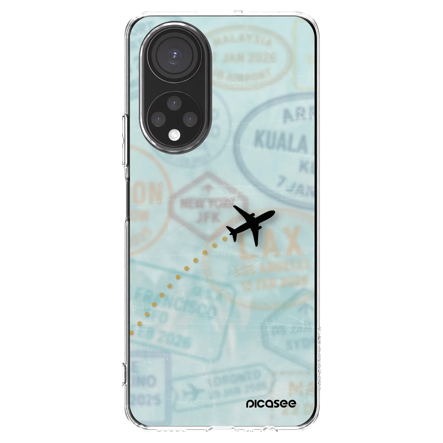 Picasee husă transparentă din silicon pentru Honor X7 - FLIGHT PATH