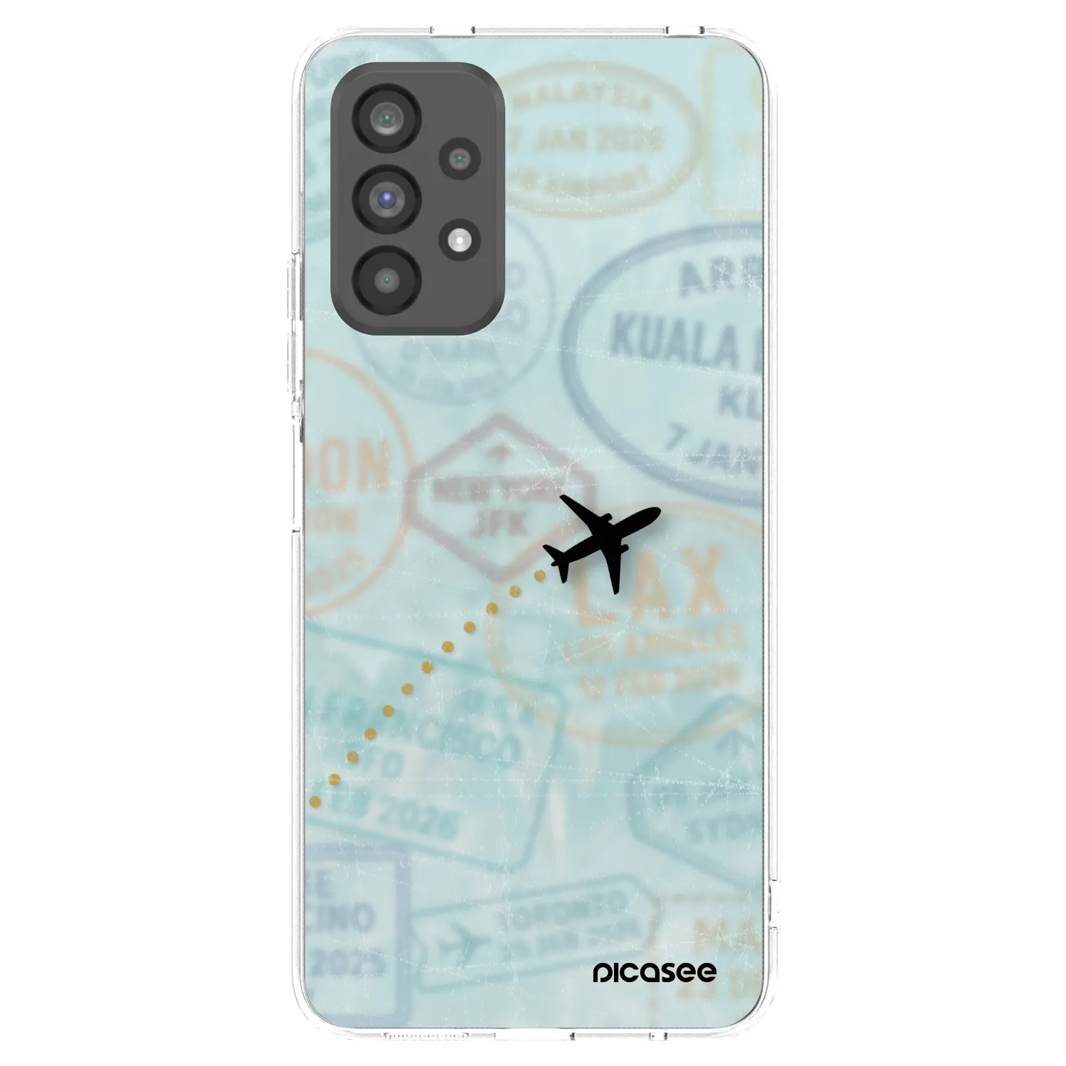 Picasee husă transparentă din silicon pentru Samsung Galaxy A73 5G - FLIGHT PATH