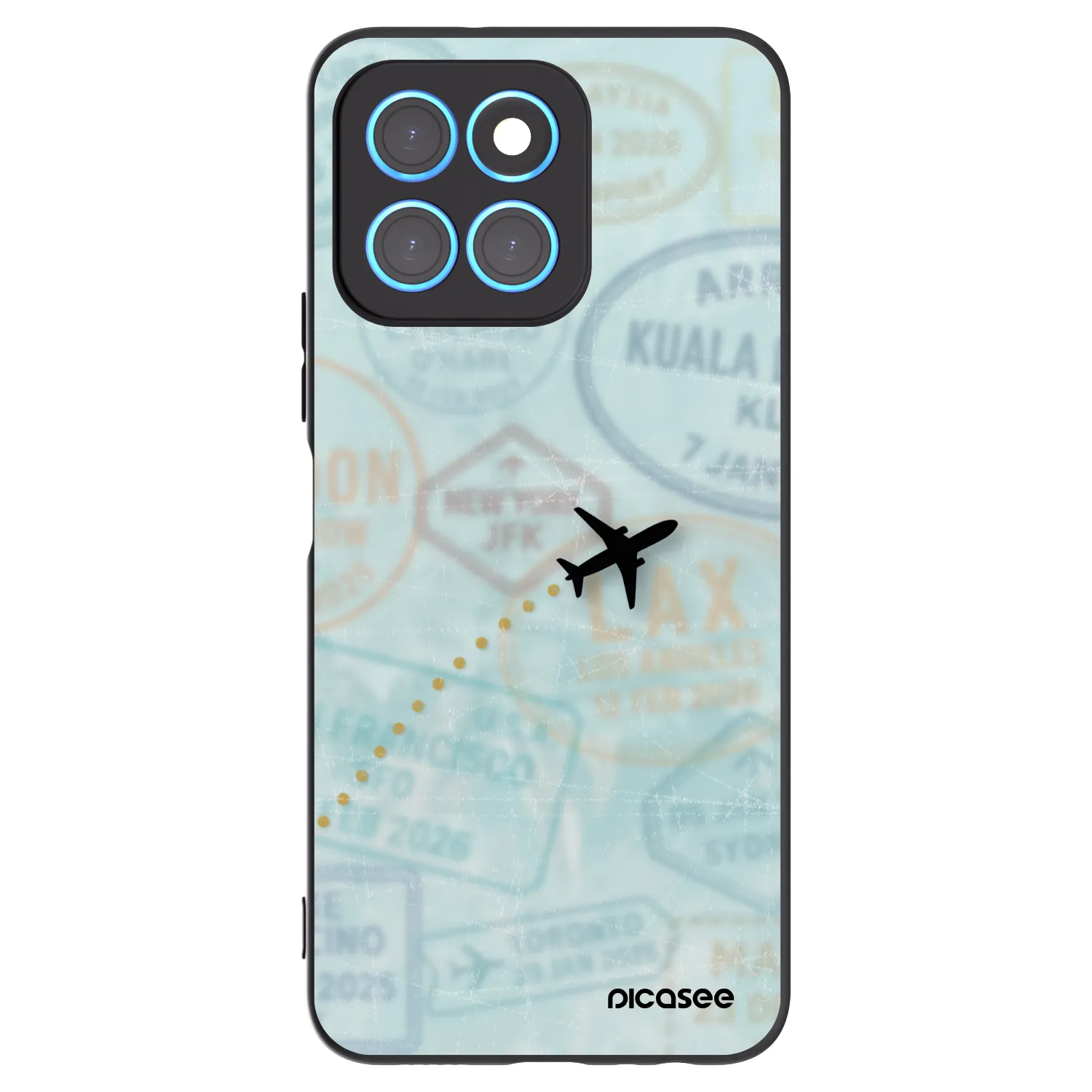 Picasee husă neagră din silicon pentru Honor X8 5G - FLIGHT PATH