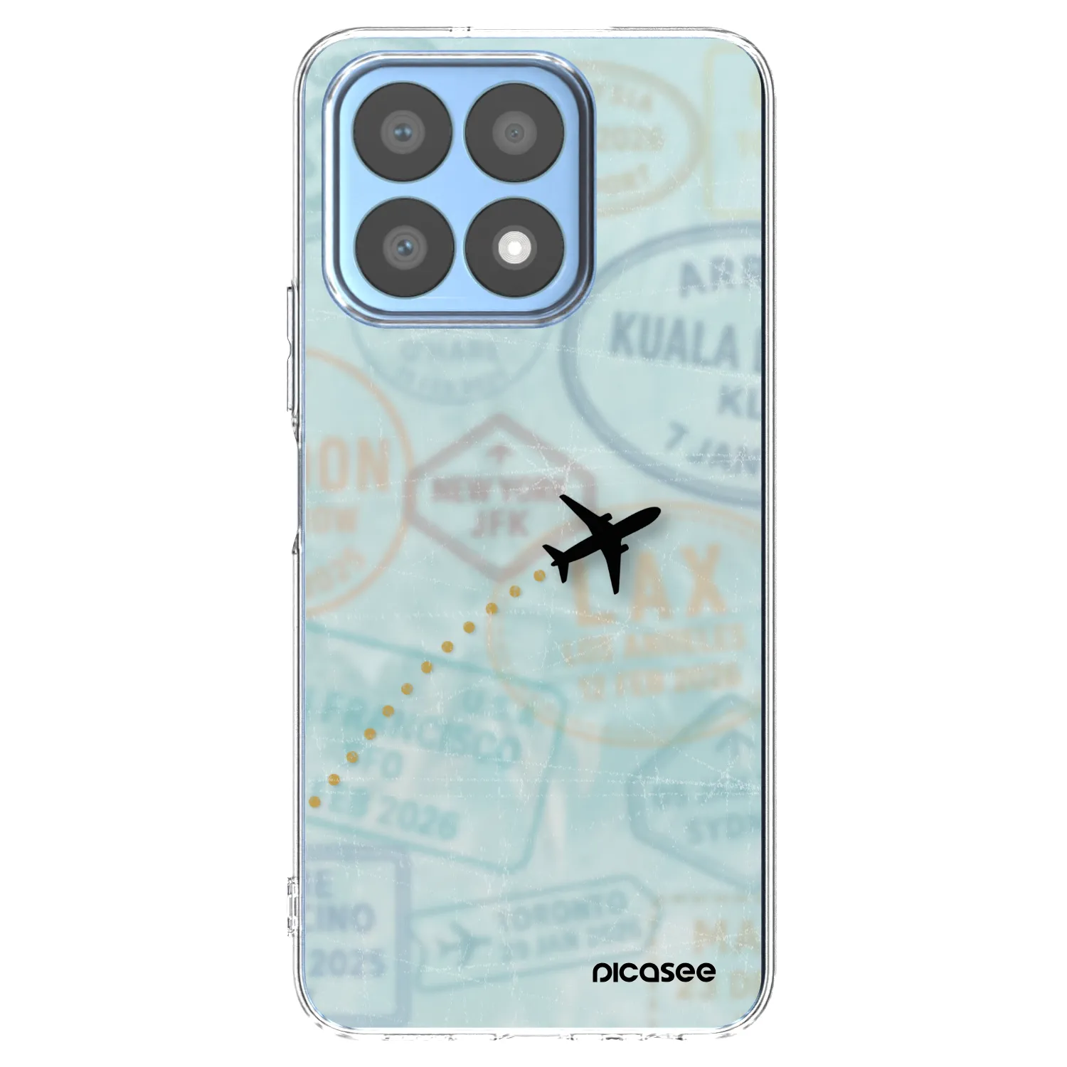 Picasee husă transparentă din silicon pentru Honor X8a - FLIGHT PATH
