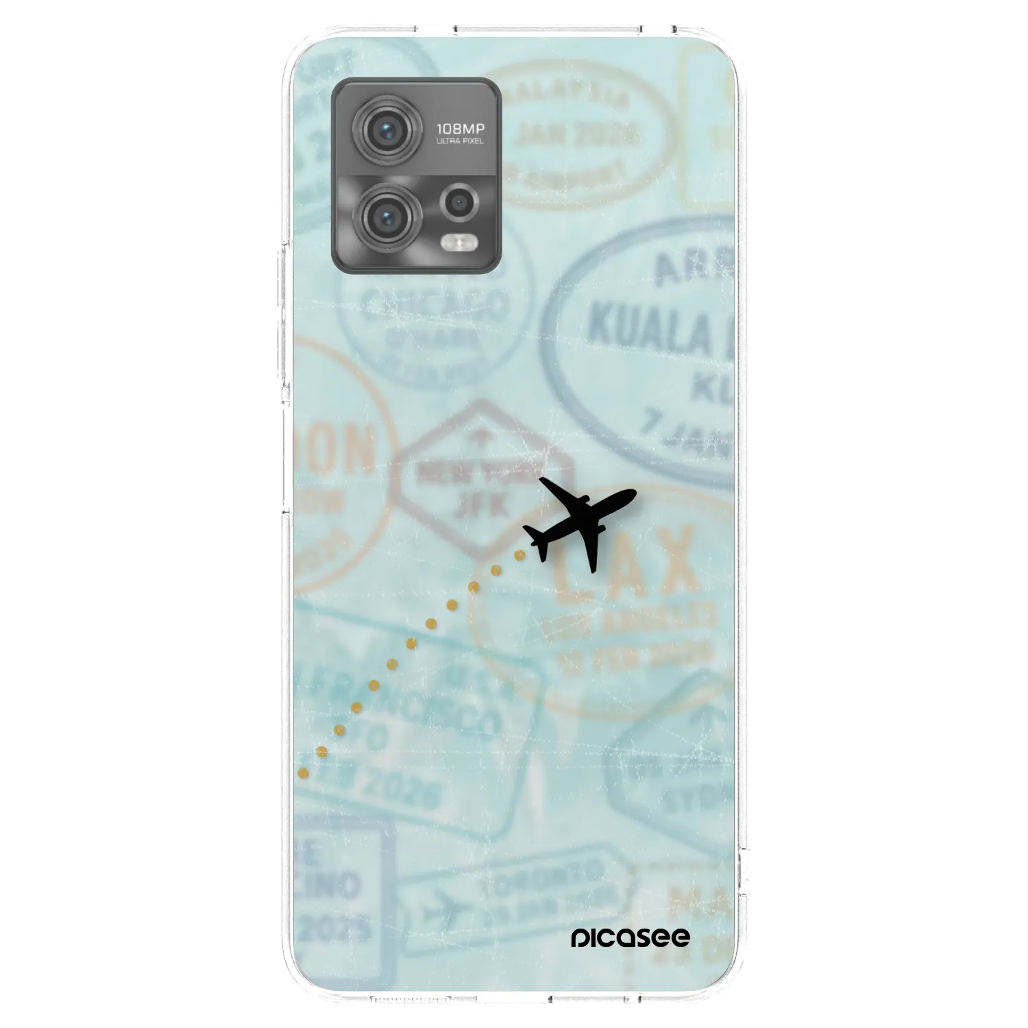 Picasee husă transparentă din silicon pentru Motorola Moto G72 - FLIGHT PATH