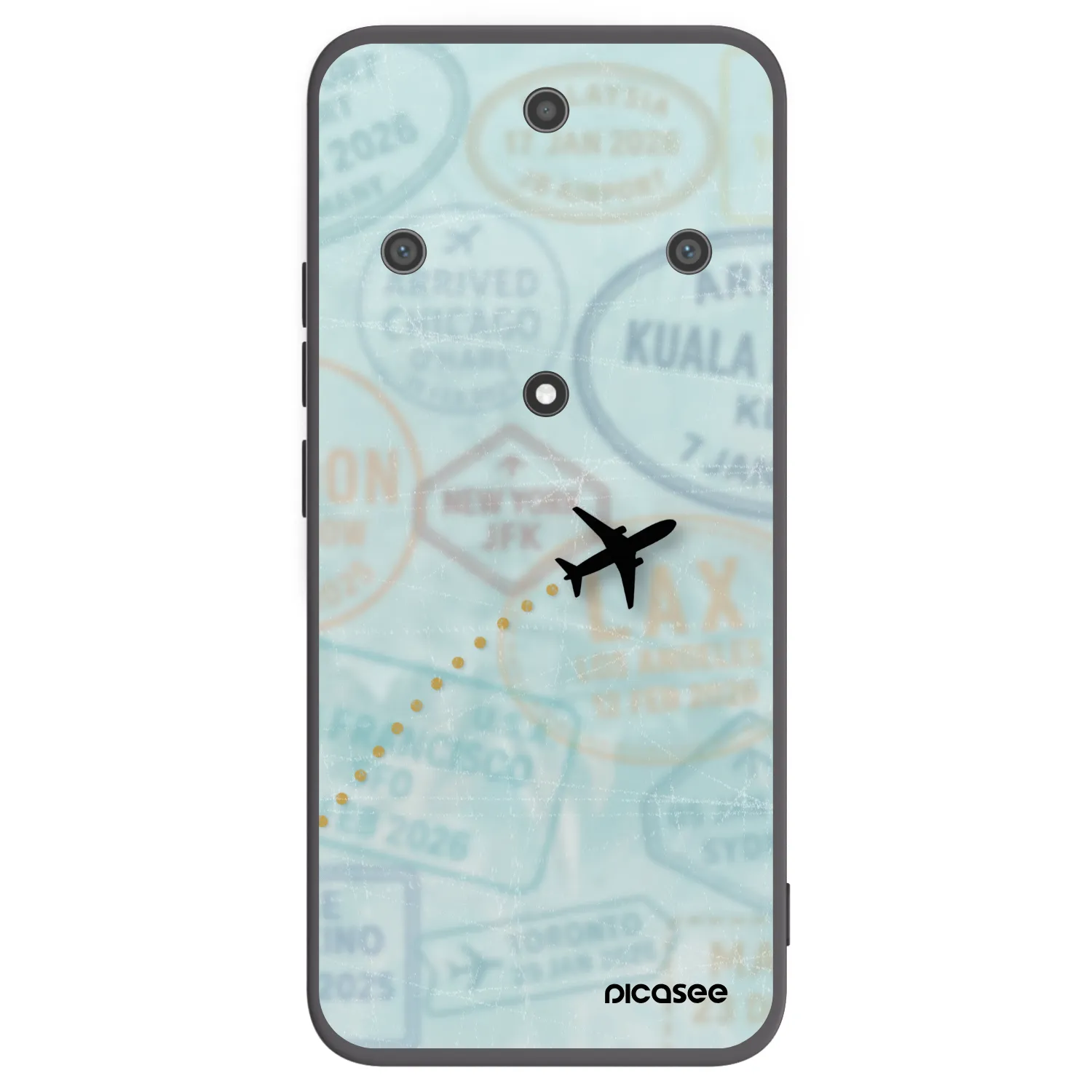 Picasee husă neagră din silicon pentru Honor Magic5 Lite 5G - FLIGHT PATH