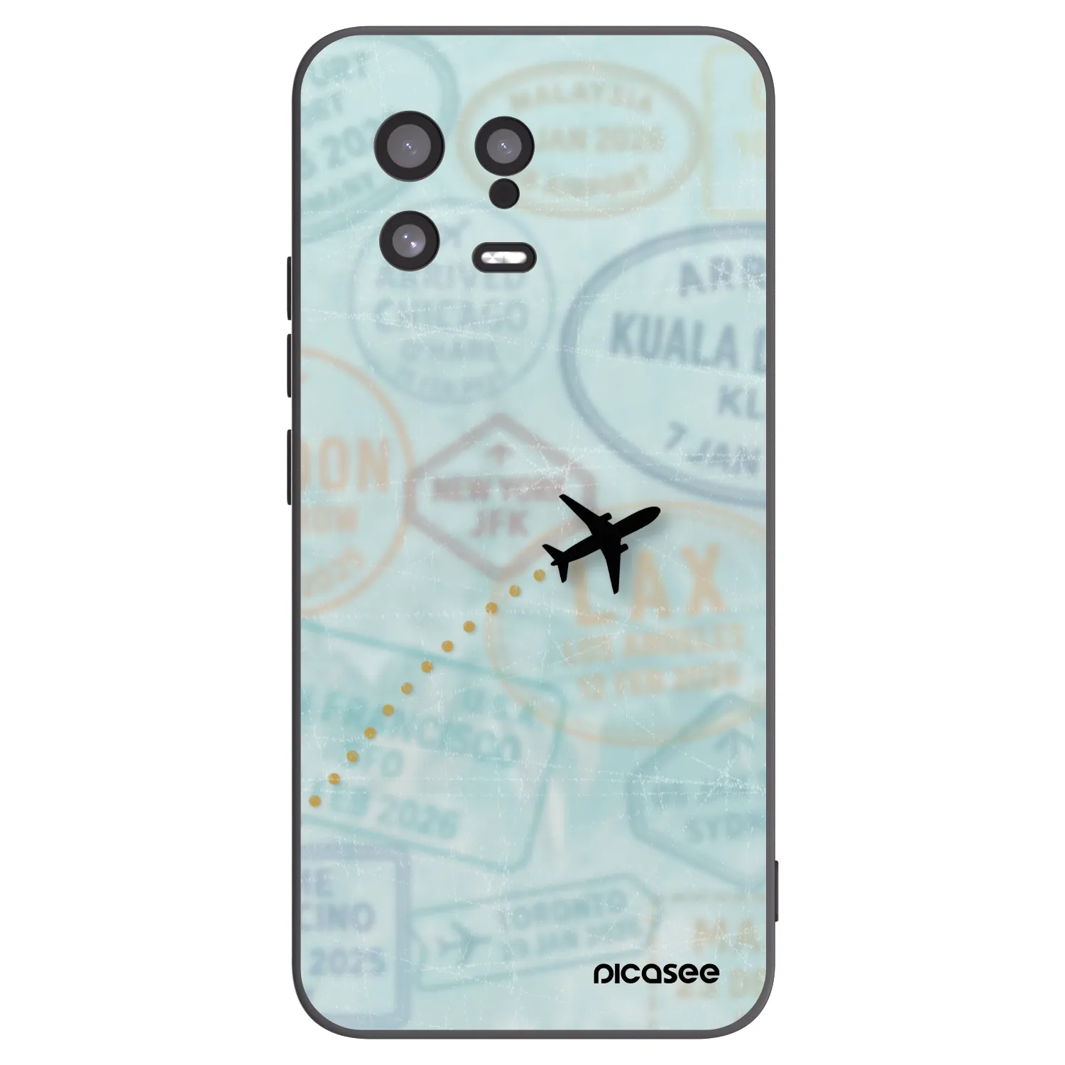 Picasee husă neagră din silicon pentru Xiaomi 13 - FLIGHT PATH