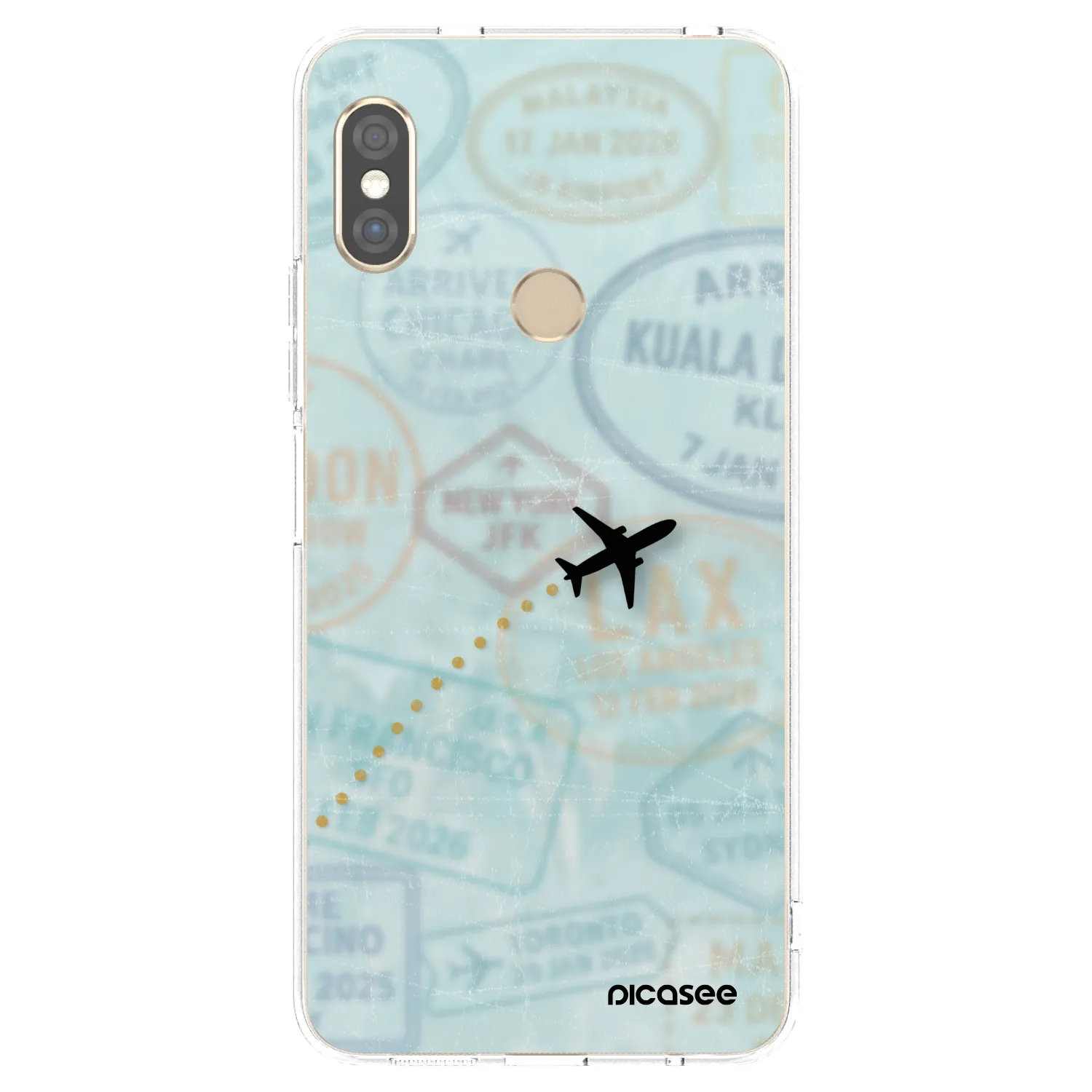 Picasee husă transparentă din silicon pentru Xiaomi Redmi Note 5 Global - FLIGHT PATH