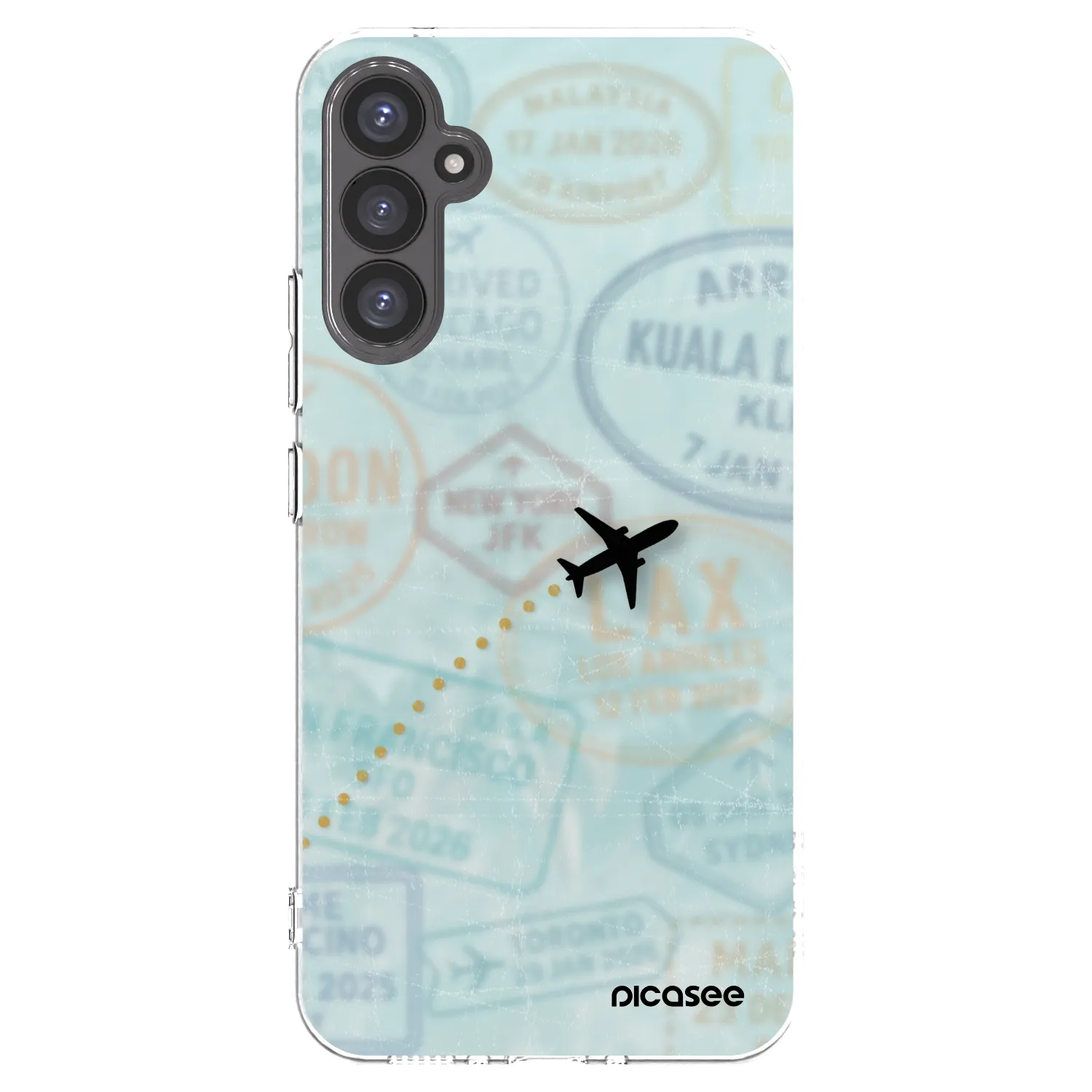 Picasee husă transparentă din silicon pentru Samsung Galaxy A34 5G A346B - FLIGHT PATH