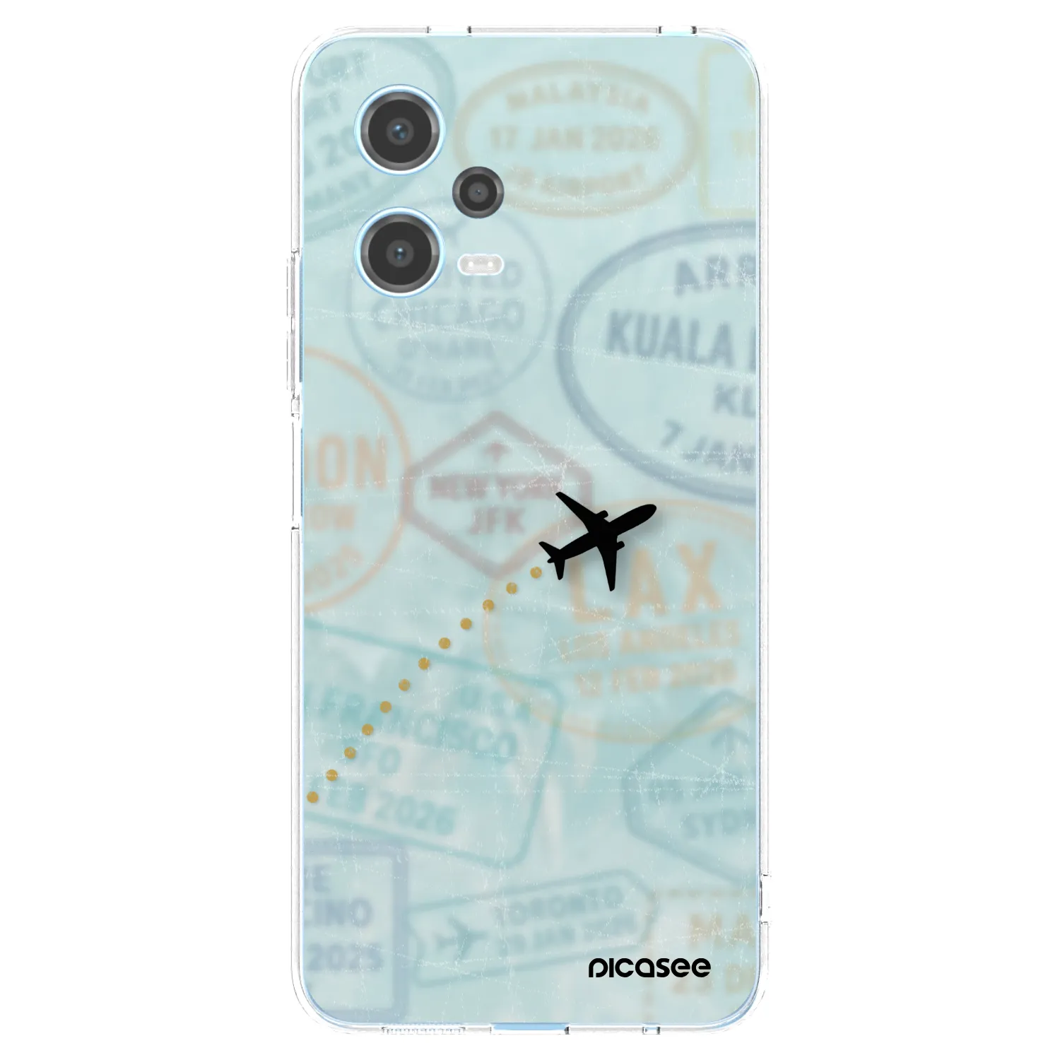 Picasee husă transparentă din silicon pentru Xiaomi Redmi Note 12 5G - FLIGHT PATH