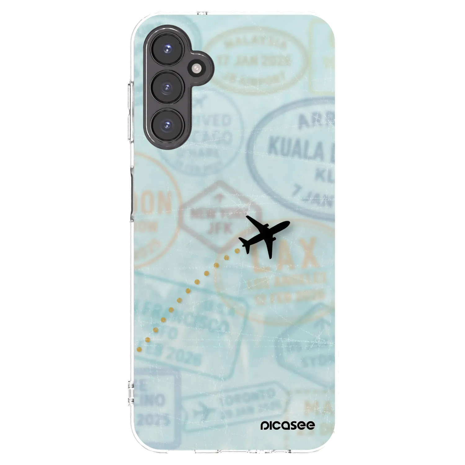Picasee husă transparentă din silicon pentru Samsung Galaxy A14 4G A145R - FLIGHT PATH