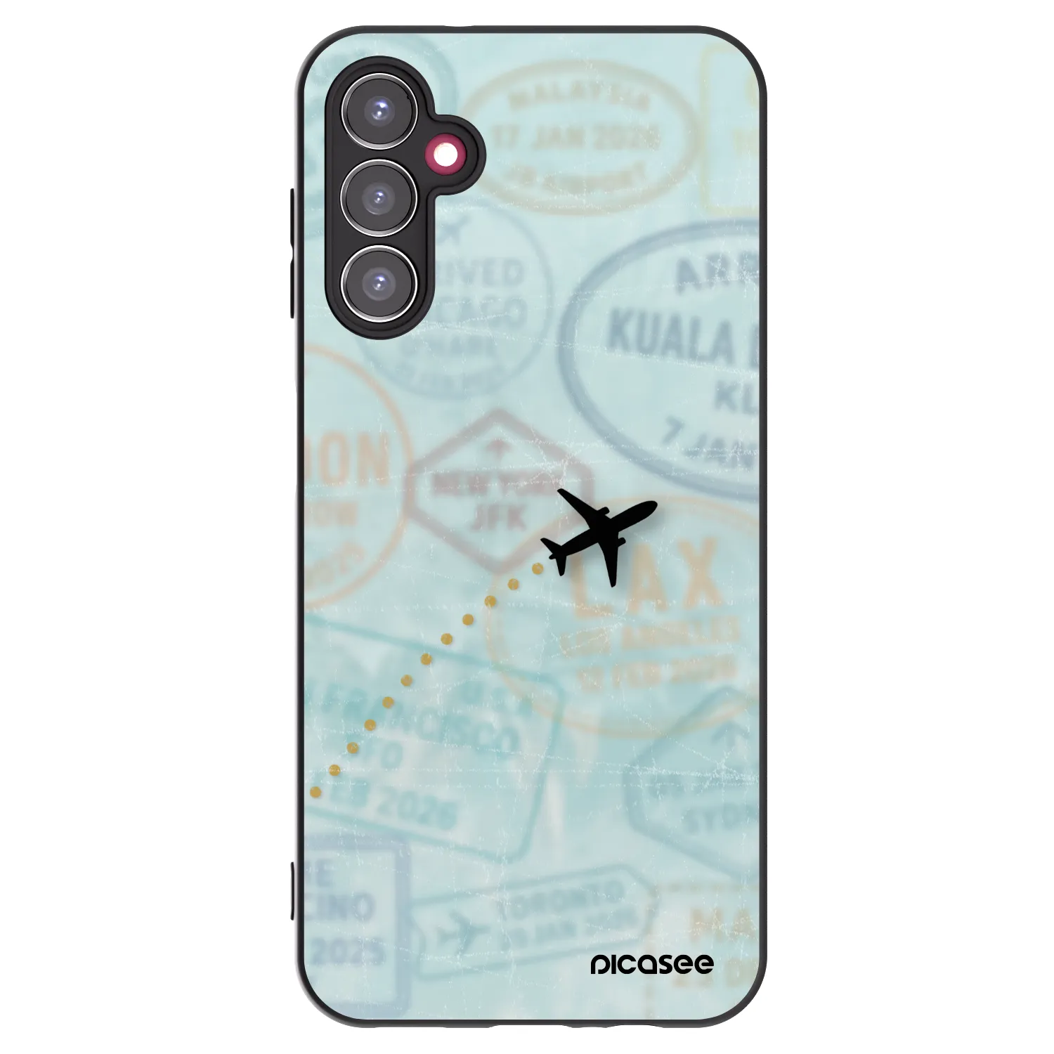 Picasee husă neagră din silicon pentru Samsung Galaxy A14 5G A146P - FLIGHT PATH