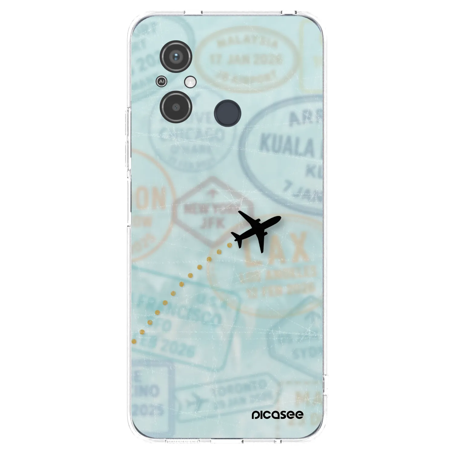 Picasee husă transparentă din silicon pentru Xiaomi Redmi 12C - FLIGHT PATH