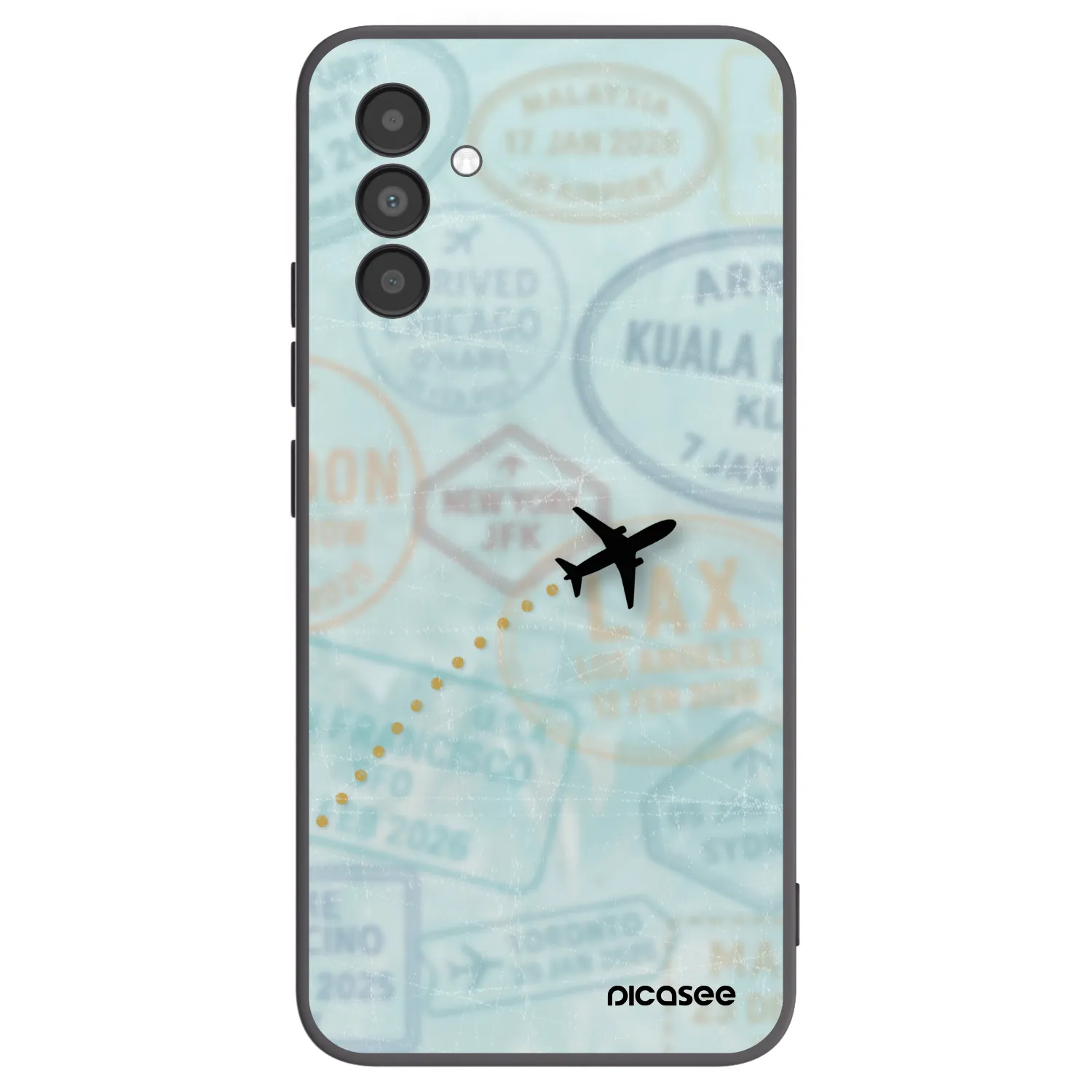 Picasee husă neagră din silicon pentru Samsung Galaxy A04s A047F - FLIGHT PATH