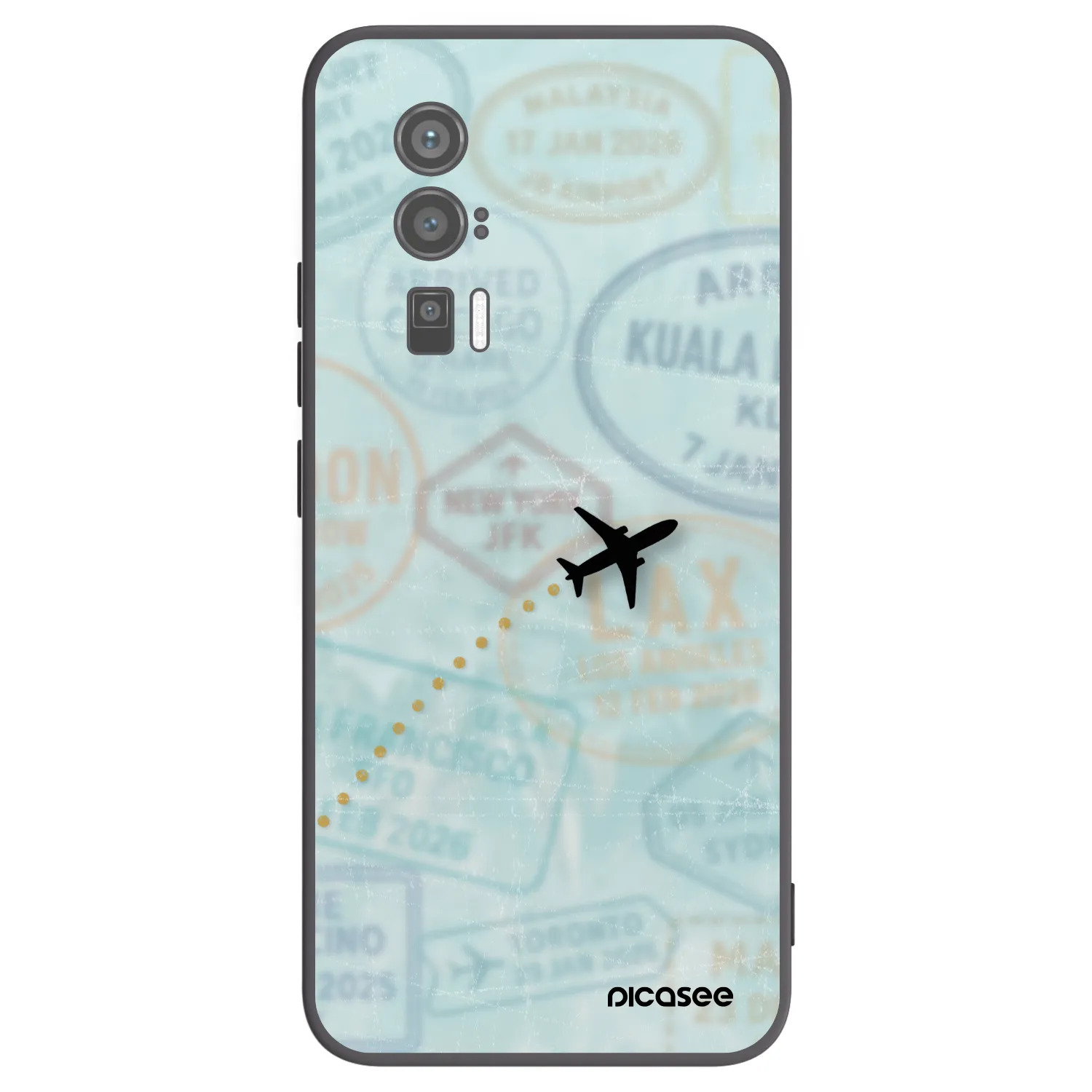 Picasee husă neagră din silicon pentru Xiaomi Poco F5 Pro 5G - FLIGHT PATH