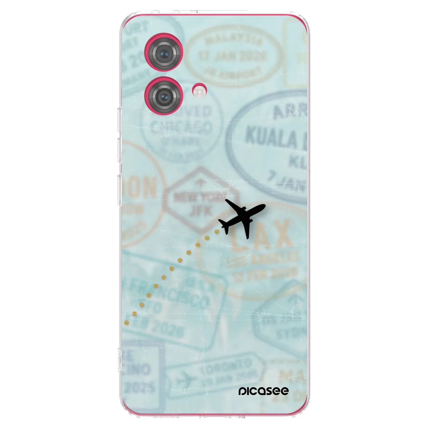 Picasee husă transparentă din silicon pentru Motorola Moto G84 5G - FLIGHT PATH