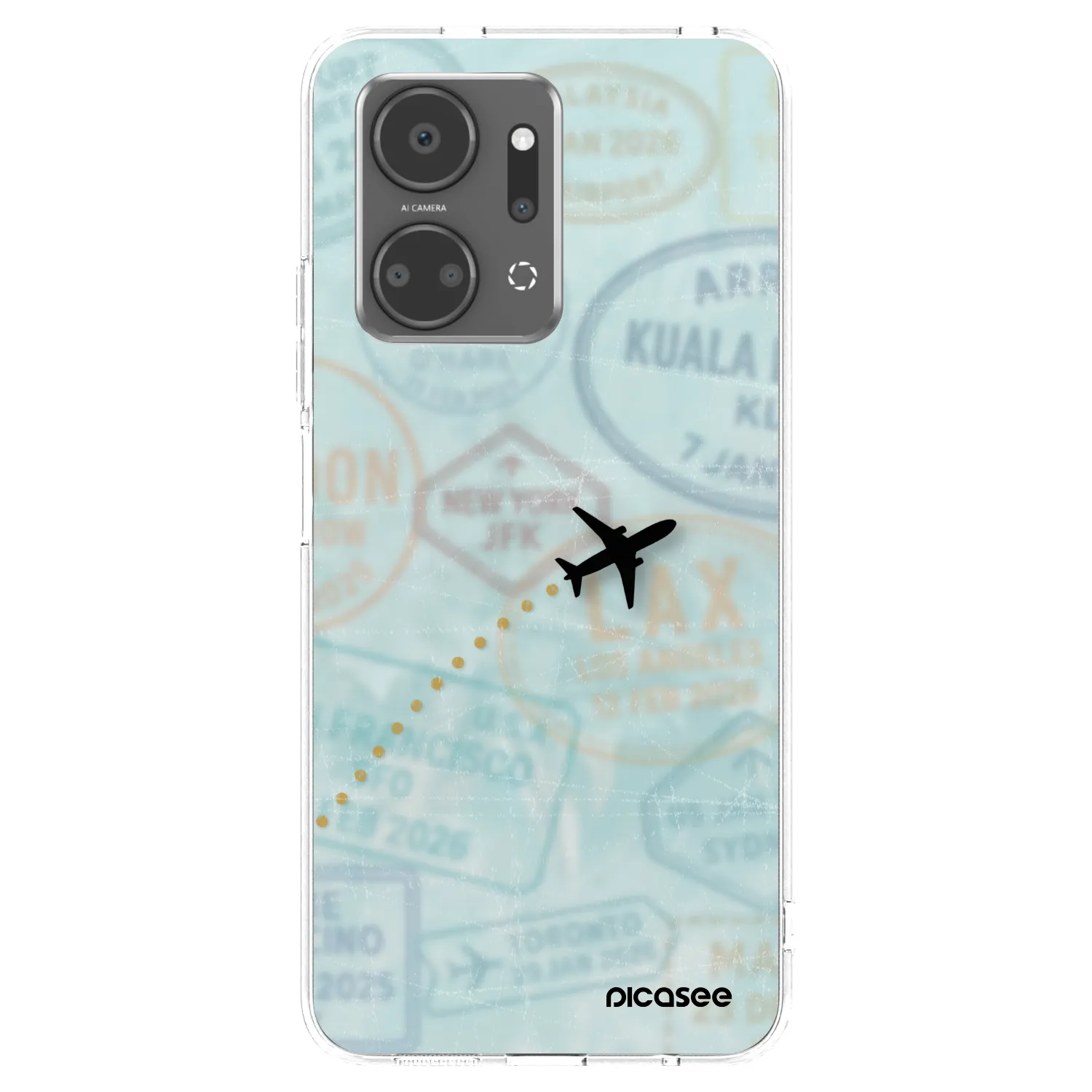 Picasee husă transparentă din silicon pentru Honor X7a - FLIGHT PATH