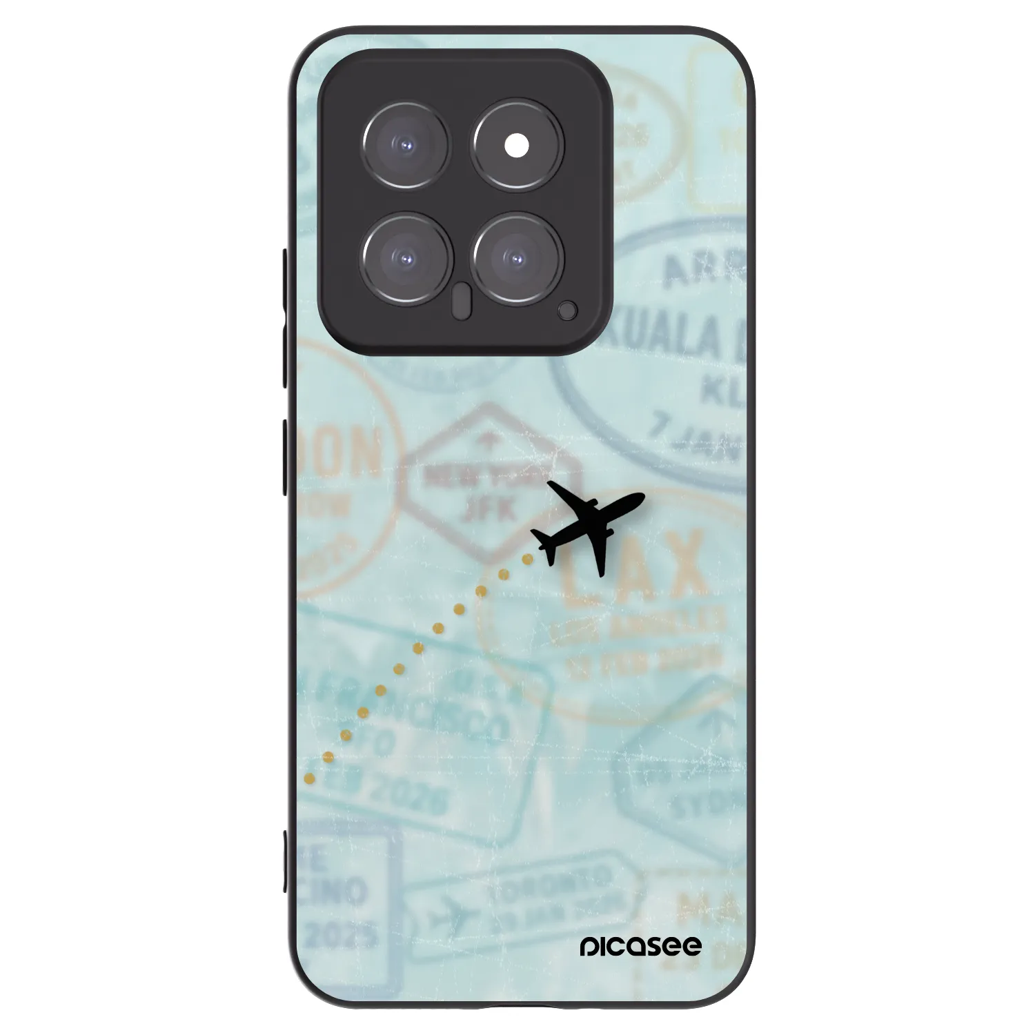 Picasee husă neagră din silicon pentru Xiaomi 14 - FLIGHT PATH