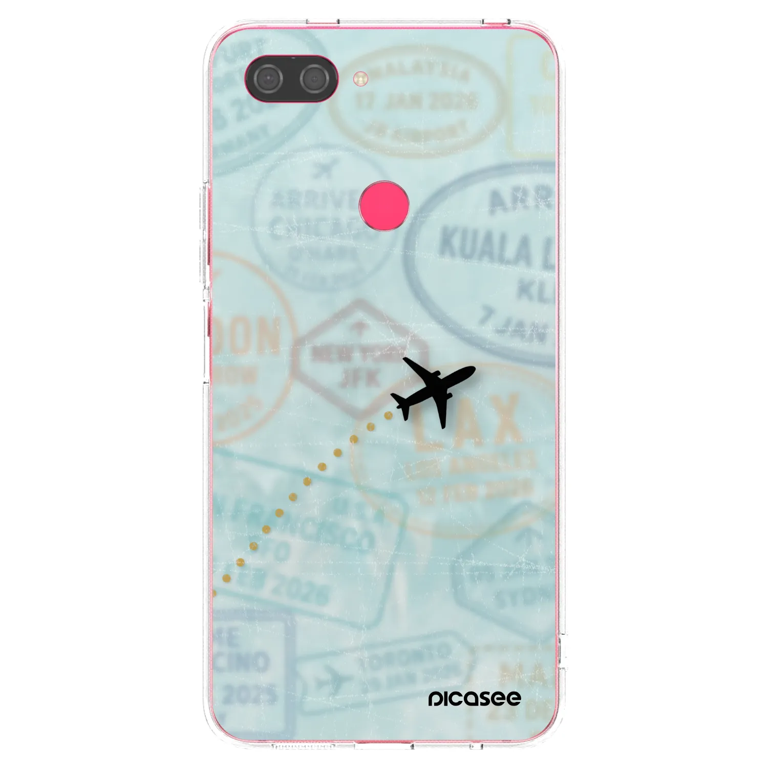 Picasee husă transparentă din silicon pentru Xiaomi Mi 8 Lite - FLIGHT PATH