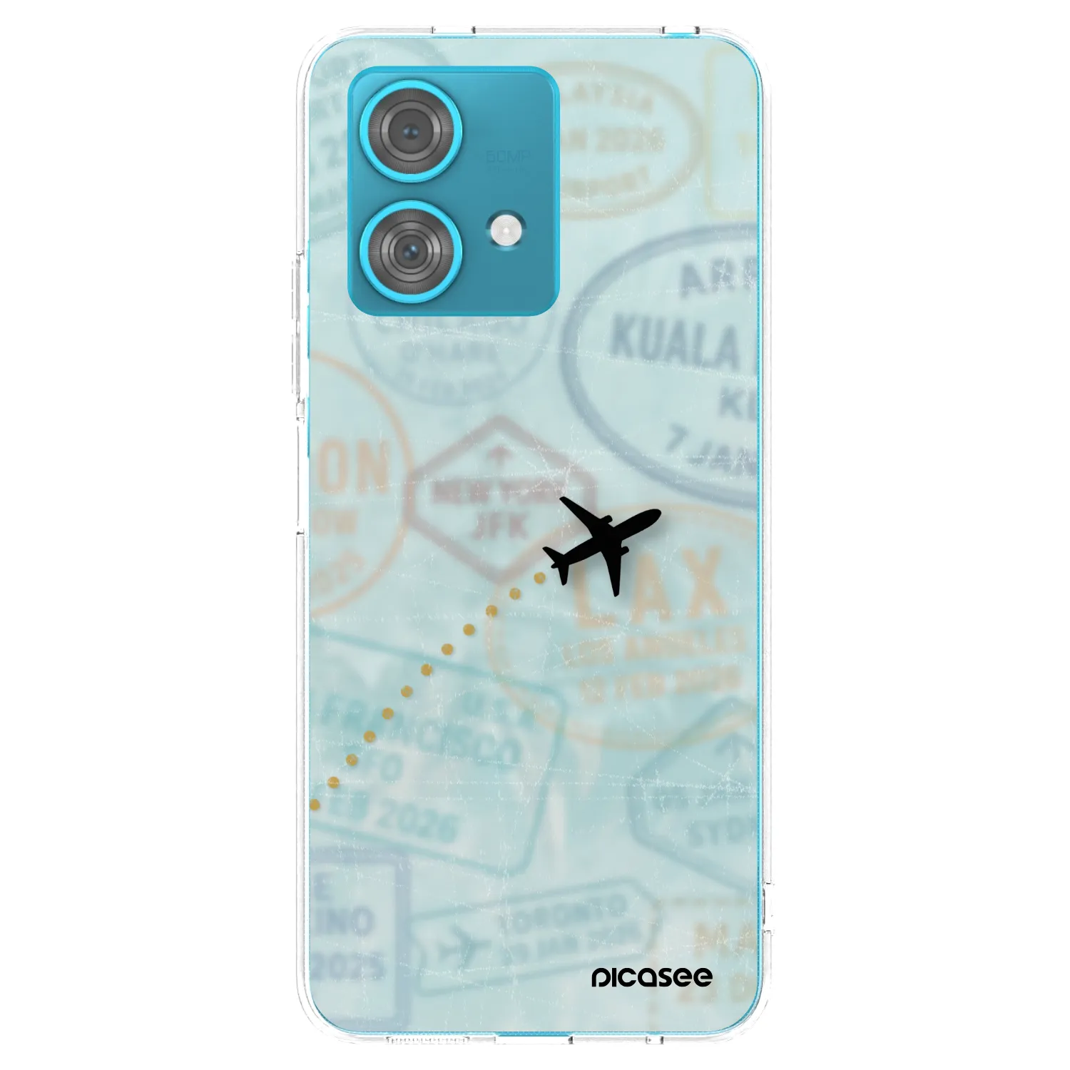 Picasee husă transparentă din silicon pentru Motorola Edge 40 Neo - FLIGHT PATH
