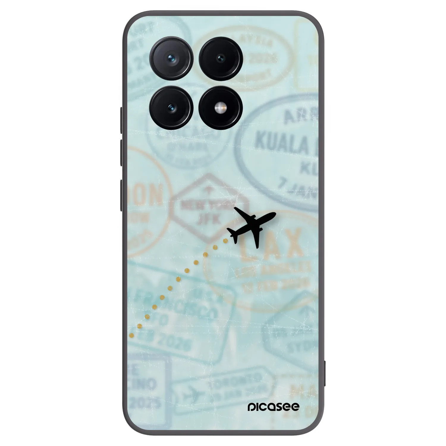 Picasee husă neagră din silicon pentru Xiaomi Poco X6 Pro - FLIGHT PATH