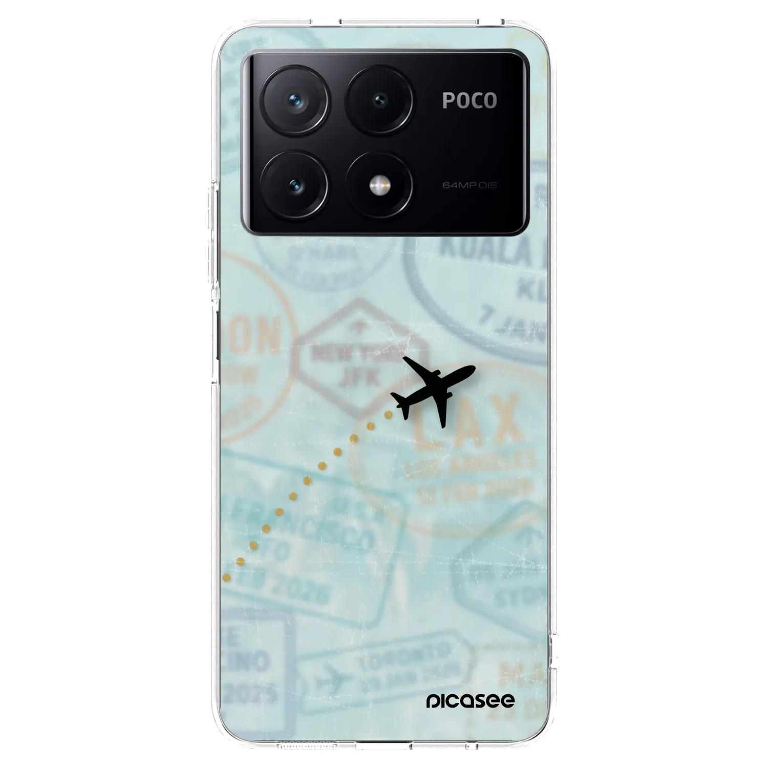 Picasee husă transparentă din silicon pentru Xiaomi Poco X6 Pro - FLIGHT PATH