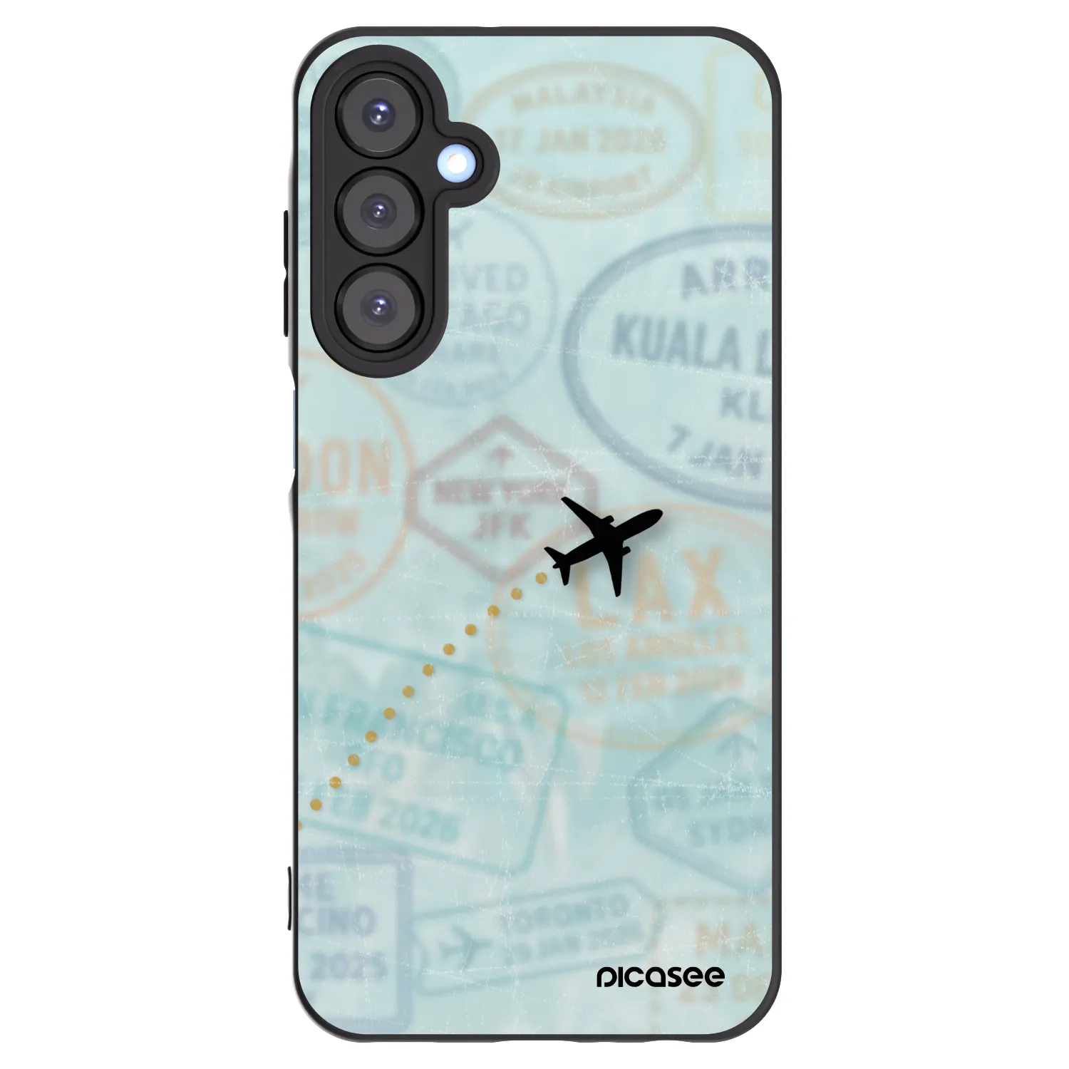 Picasee husă neagră din silicon pentru Samsung Galaxy A25 A256B 5G - FLIGHT PATH