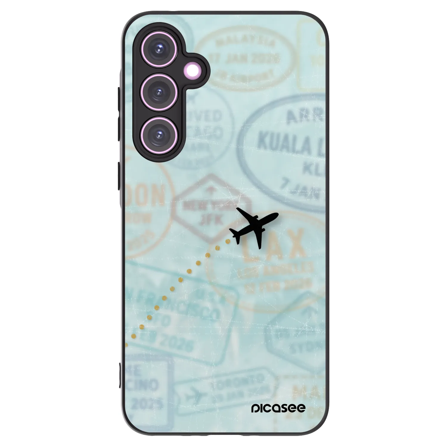 Picasee husă neagră din silicon pentru Samsung Galaxy A35 5G A356B - FLIGHT PATH