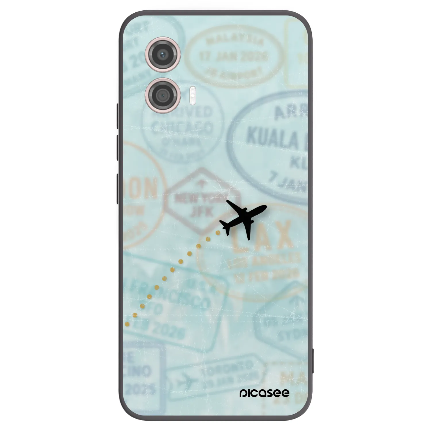 Picasee husă neagră din silicon pentru Motorola Moto G53 5G - FLIGHT PATH