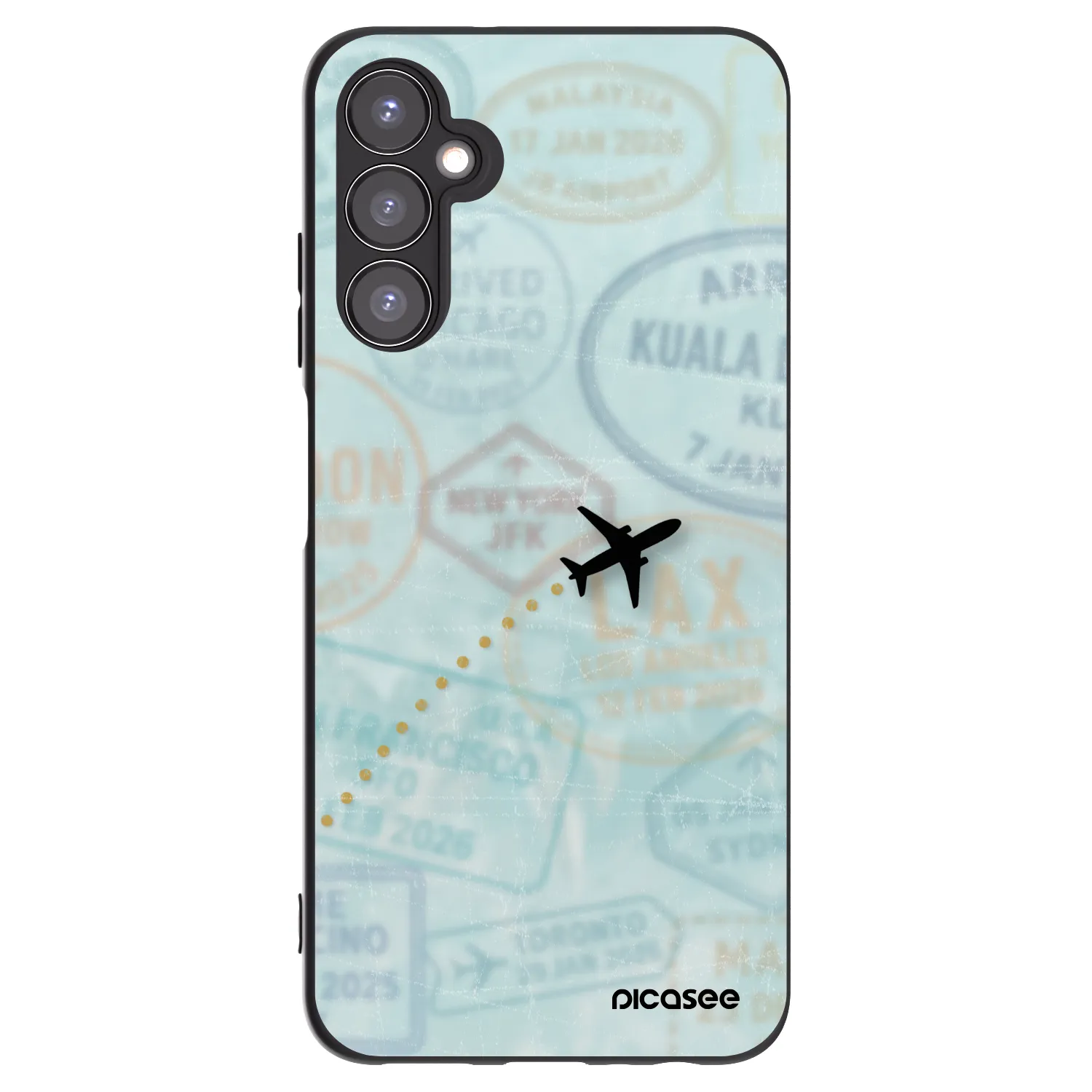 Picasee husă neagră din silicon pentru Samsung Galaxy A05s A057G - FLIGHT PATH