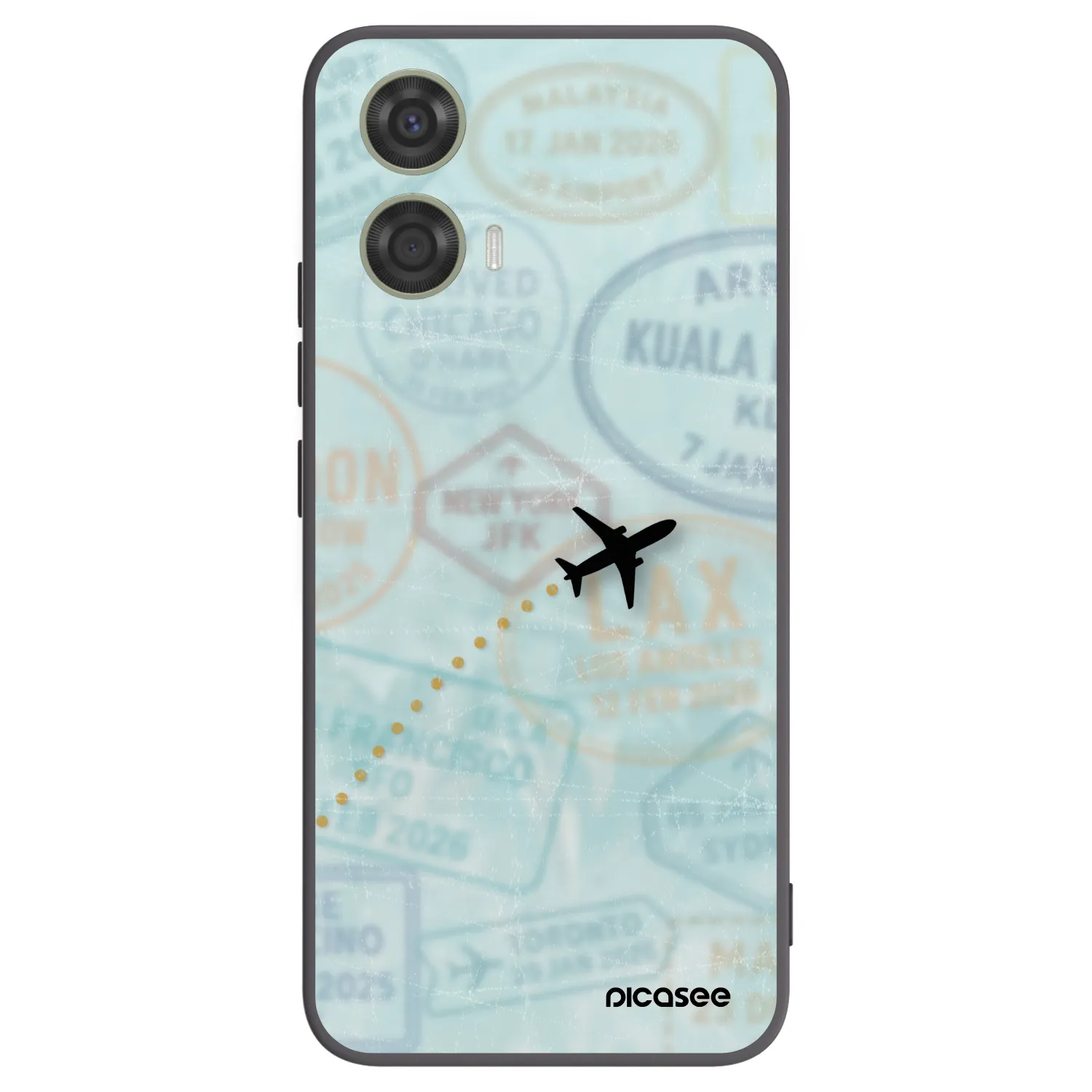 Picasee husă neagră din silicon pentru Motorola Moto G24 - FLIGHT PATH