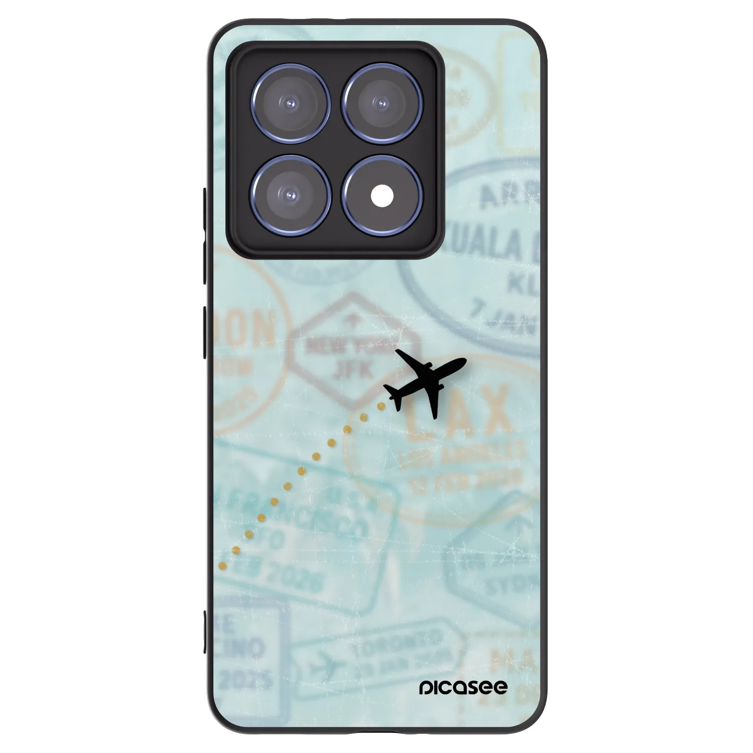 Picasee husă neagră din silicon pentru Xiaomi 14T Pro - FLIGHT PATH