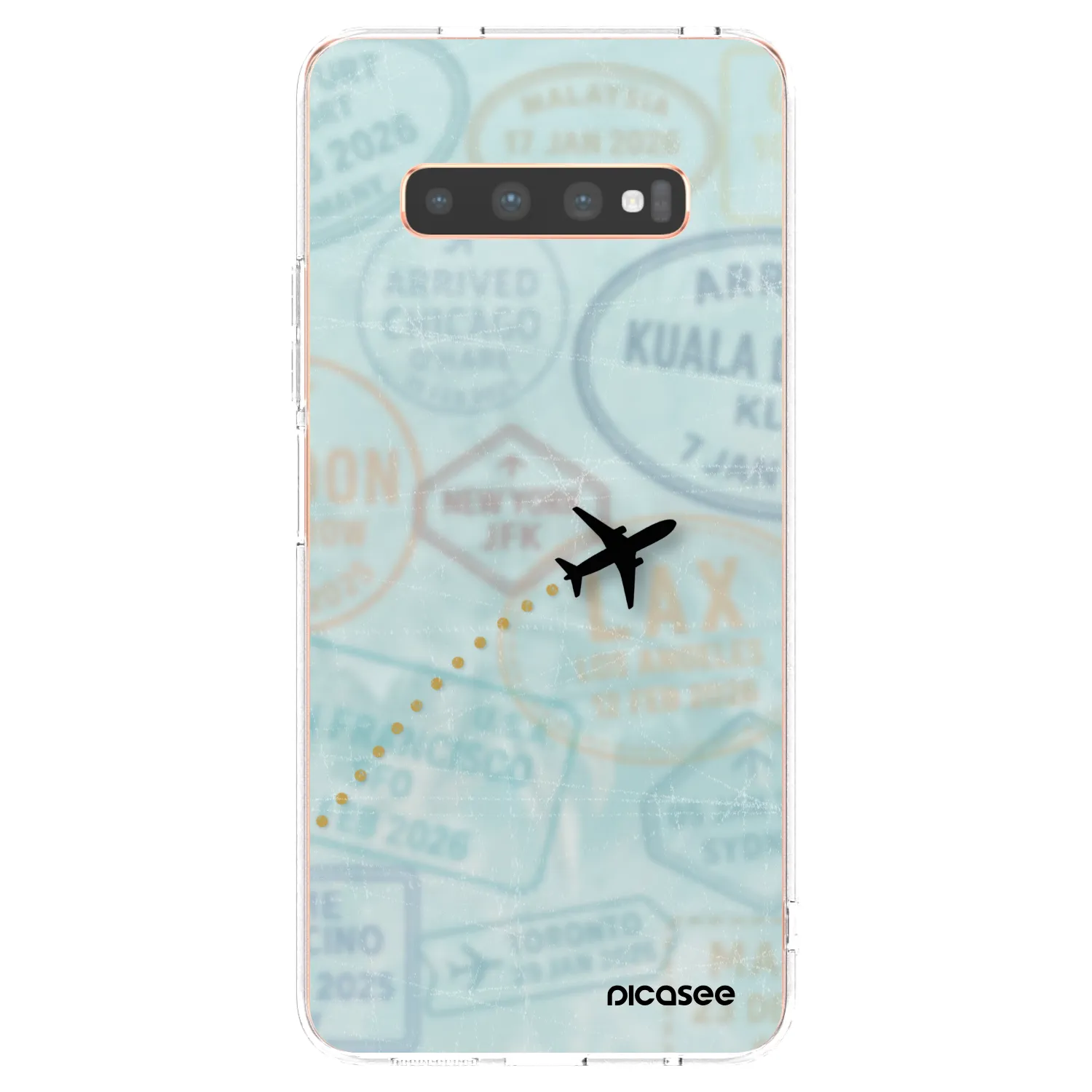 Picasee husă transparentă din silicon pentru Samsung Galaxy S10 Plus G975 - FLIGHT PATH