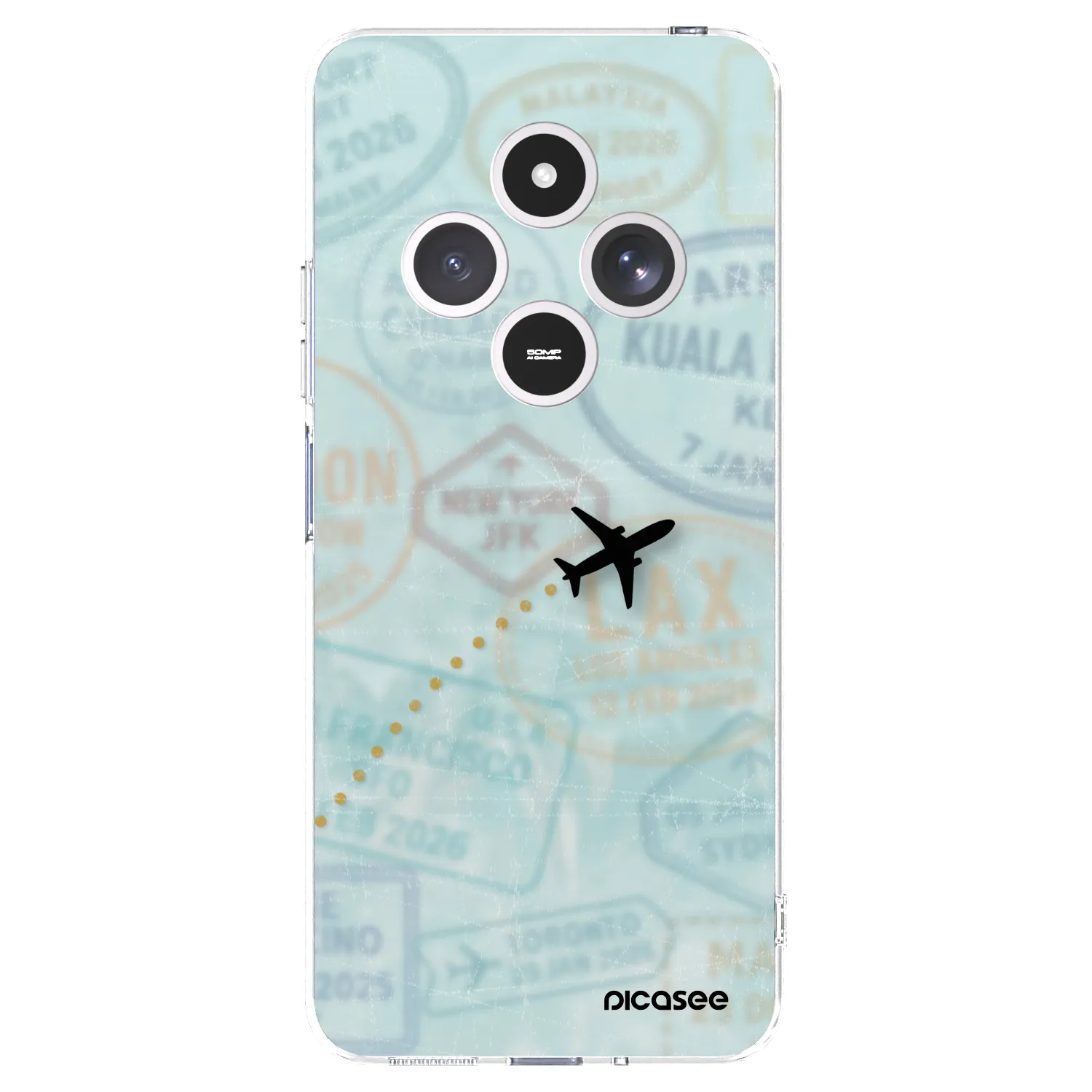 Picasee husă transparentă din silicon pentru Xiaomi Redmi 14C - FLIGHT PATH