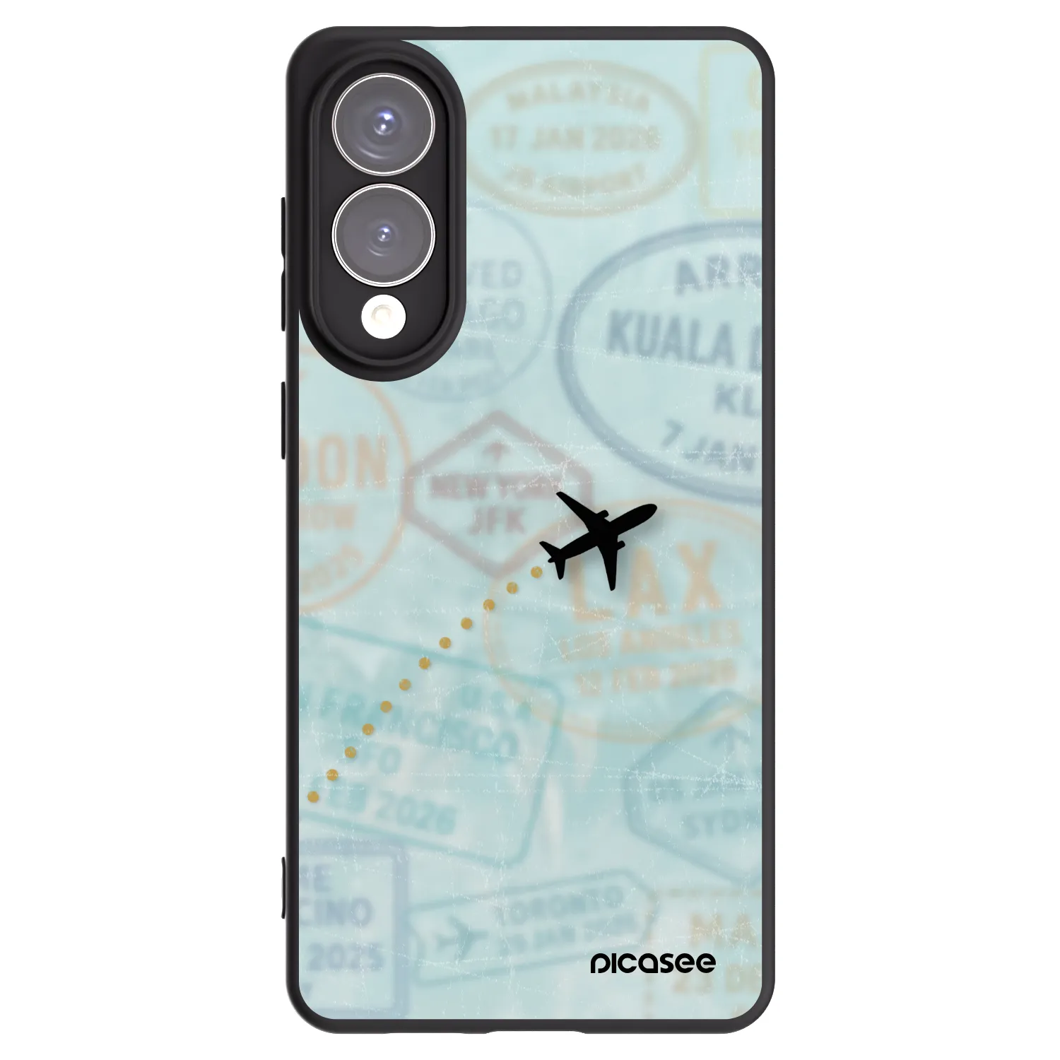 Picasee husă neagră din silicon pentru Samsung Galaxy S25 Edge 5G - FLIGHT PATH